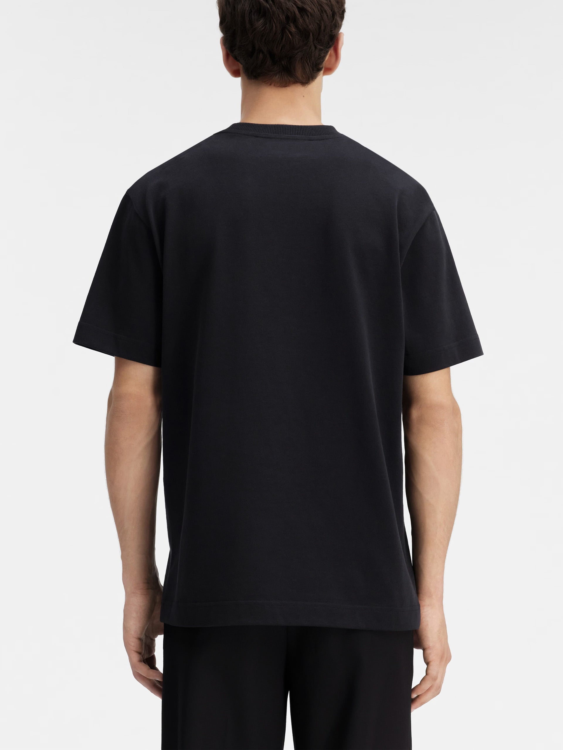 Jacquemus – T-Shirt Gros Grain aus Baumwolle für Herren Schwarz - Black