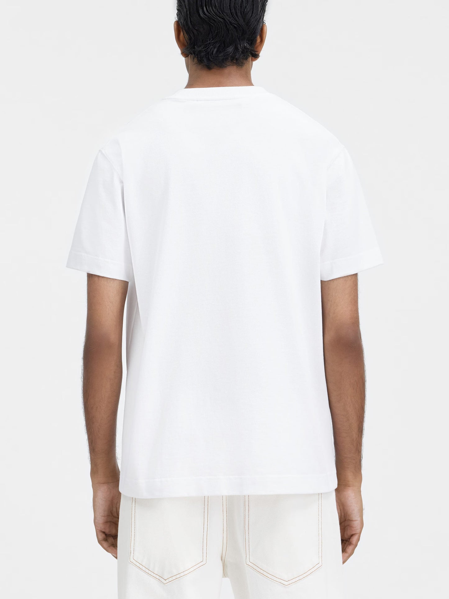 Jacquemus – T-Shirt Gros Grain aus Baumwolle für Herren Weiß - White