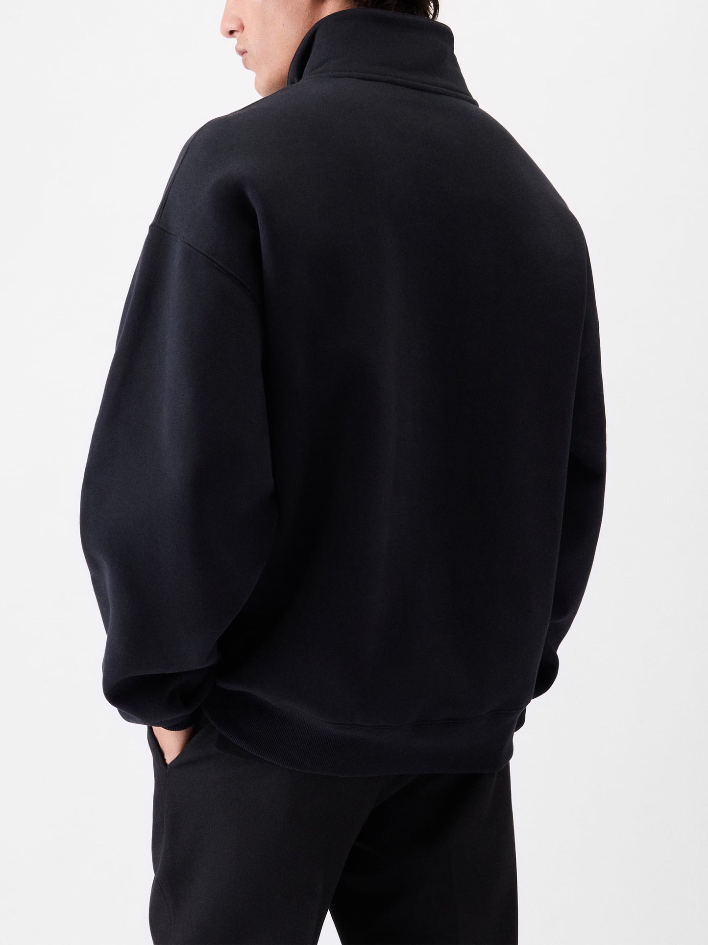 Jacquemus – Half-Zip Sweatshirt Gros Grain für Herren Schwarz - Black