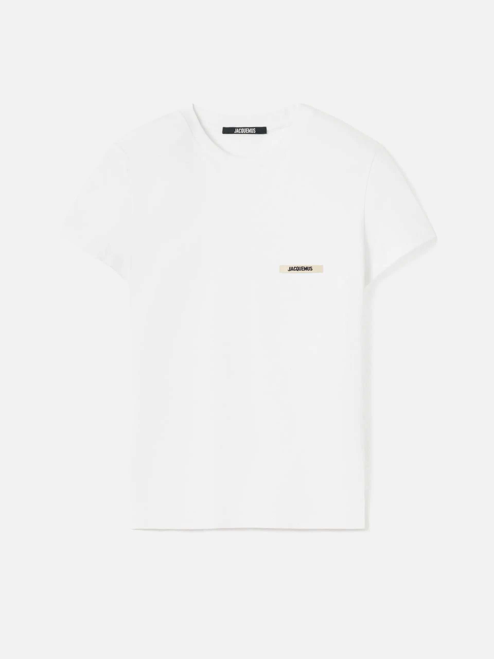 Jacquemus – T-Shirt Gros Grain aus Baumwolle für Damen Weiß - White