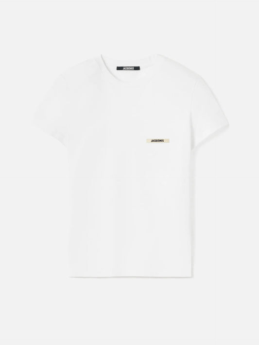 Jacquemus – T-Shirt Gros Grain aus Baumwolle für Damen Weiß - White