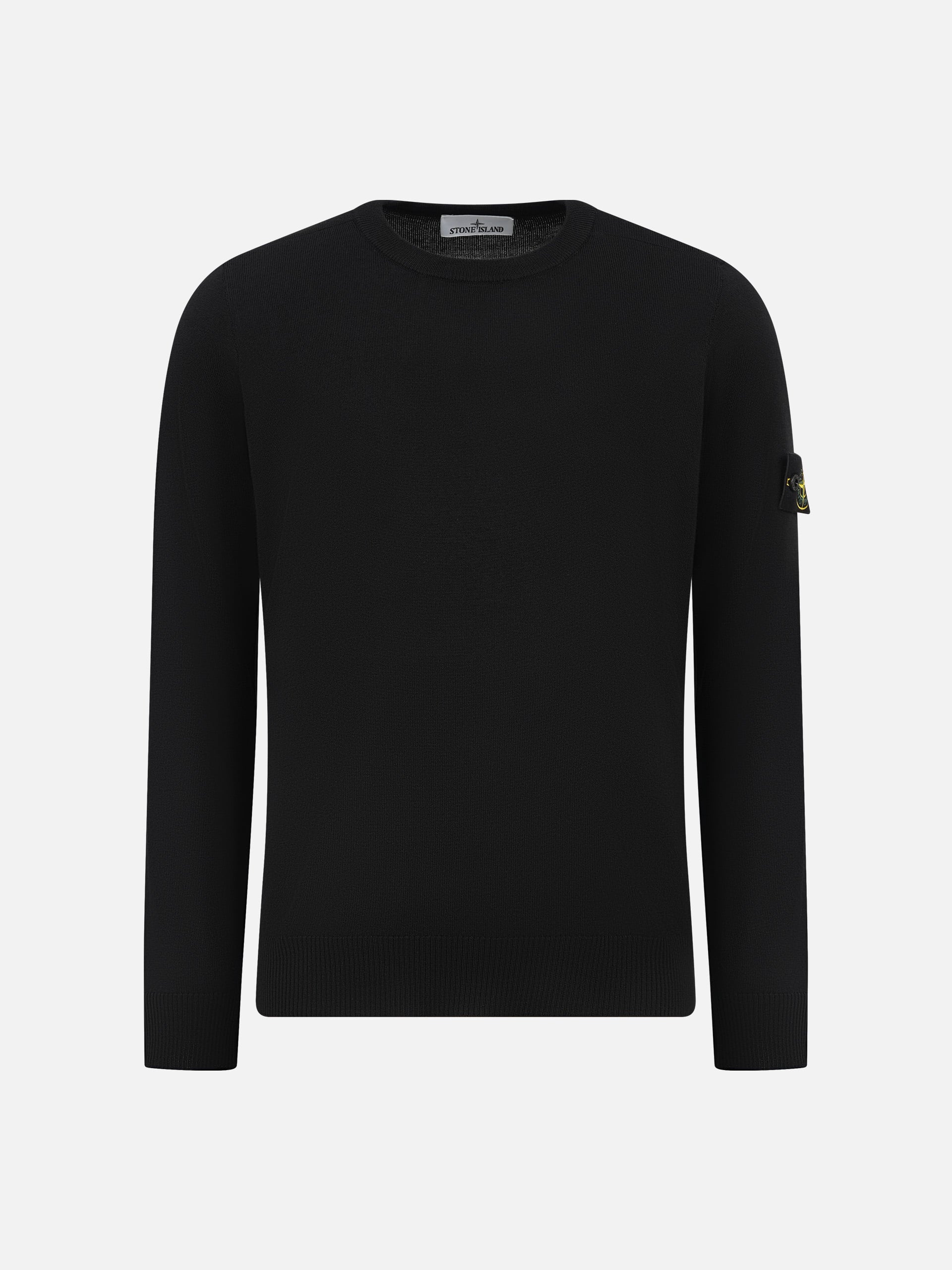 STONE ISLAND - Rundhalspullover mit Kompass-Patch für Herren