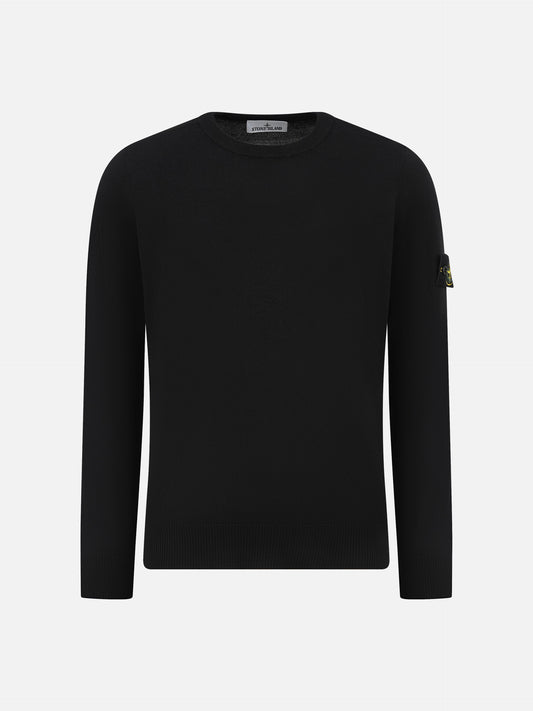 STONE ISLAND - Rundhalspullover mit Kompass-Patch für Herren