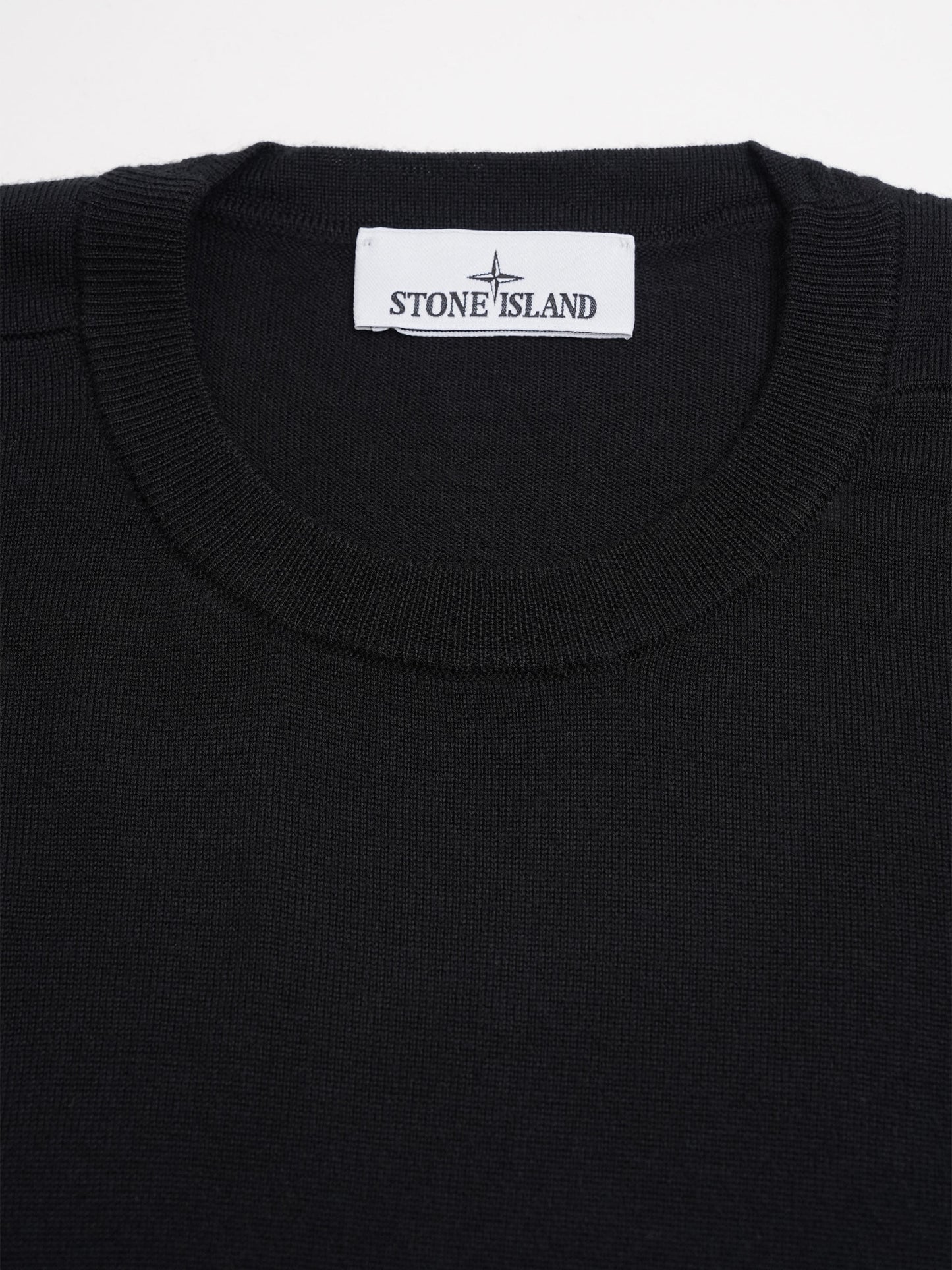 STONE ISLAND - Rundhalspullover mit Kompass-Patch für Herren