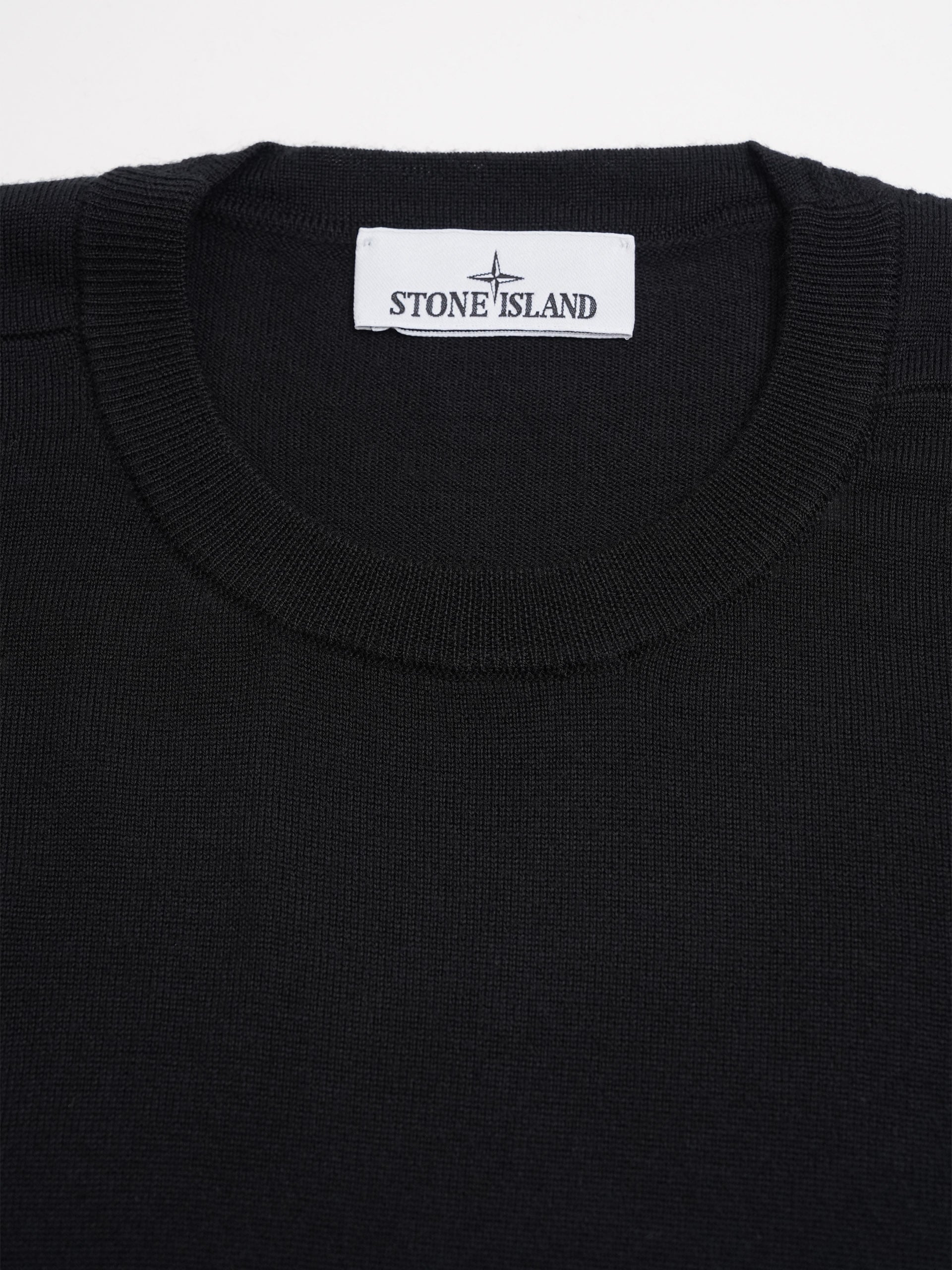 STONE ISLAND - Rundhalspullover mit Kompass-Patch für Herren