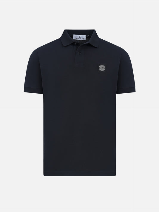 Stone Island – Poloshirt mit Kompass-Patch für Herren Navyblau - Navy blue