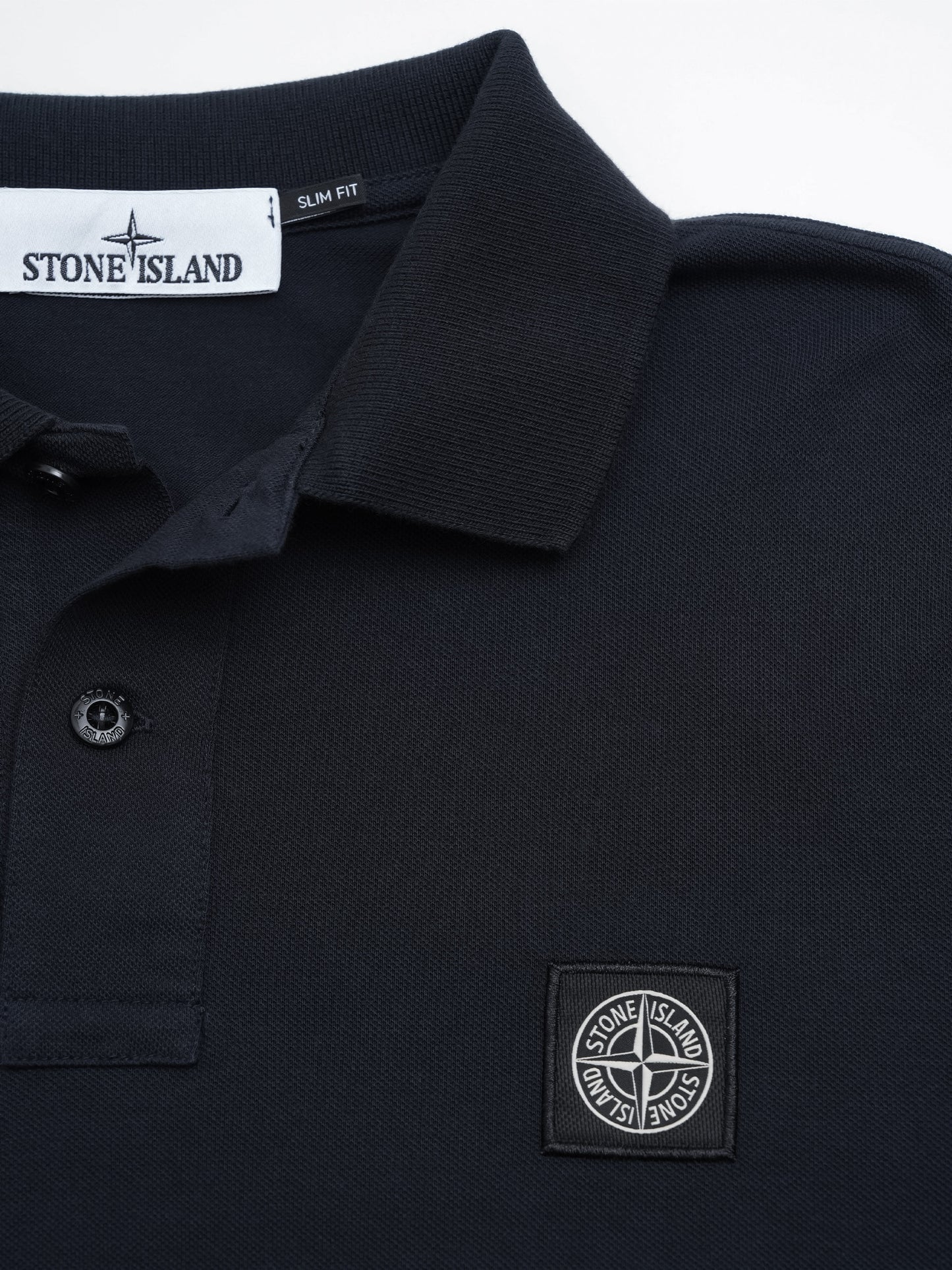 Stone Island – Poloshirt mit Kompass-Patch für Herren Navyblau - Navy blue