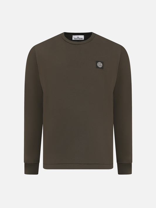 STONE ISLAND - Longsleeve-T-Shirt mit Kompass-Patch für Herren