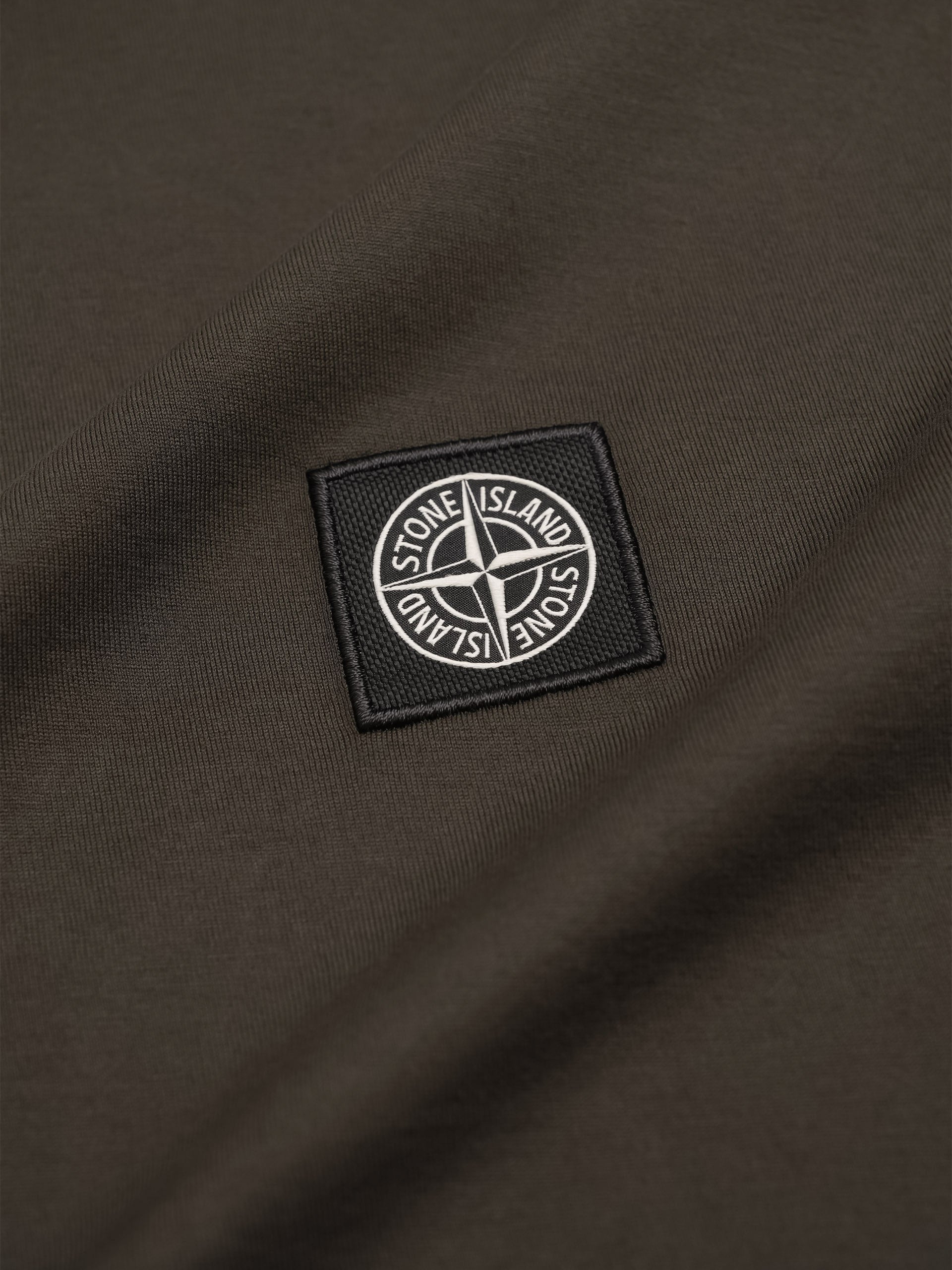 STONE ISLAND - Basic-T-Shirt mit Kompass-Patch für Herren
