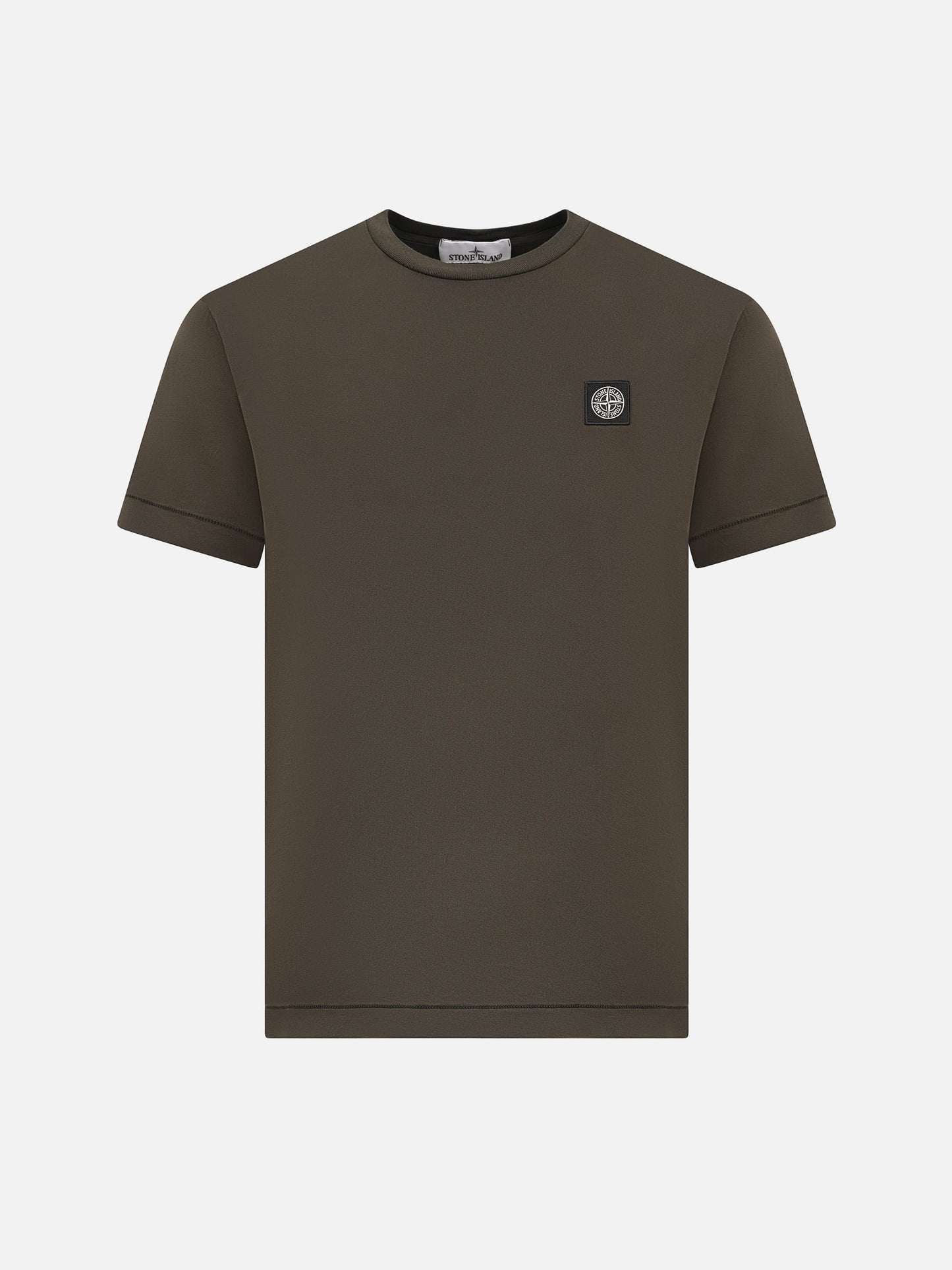 STONE ISLAND - Basic-T-Shirt mit Kompass-Patch für Herren