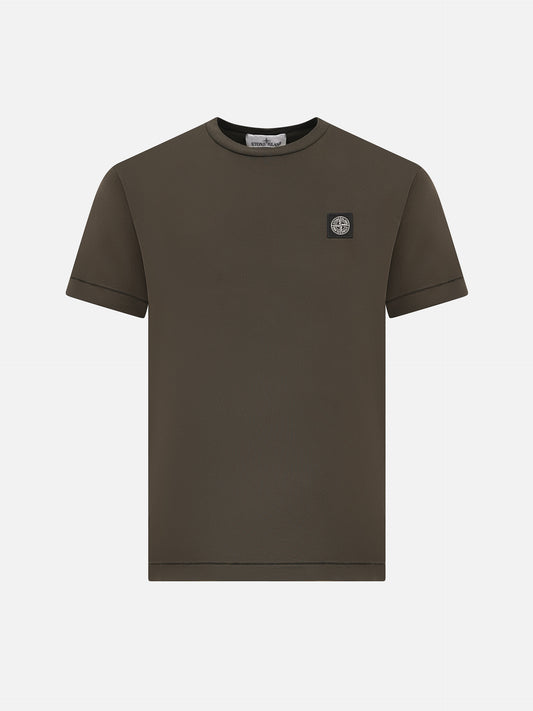 STONE ISLAND - Basic-T-Shirt mit Kompass-Patch für Herren