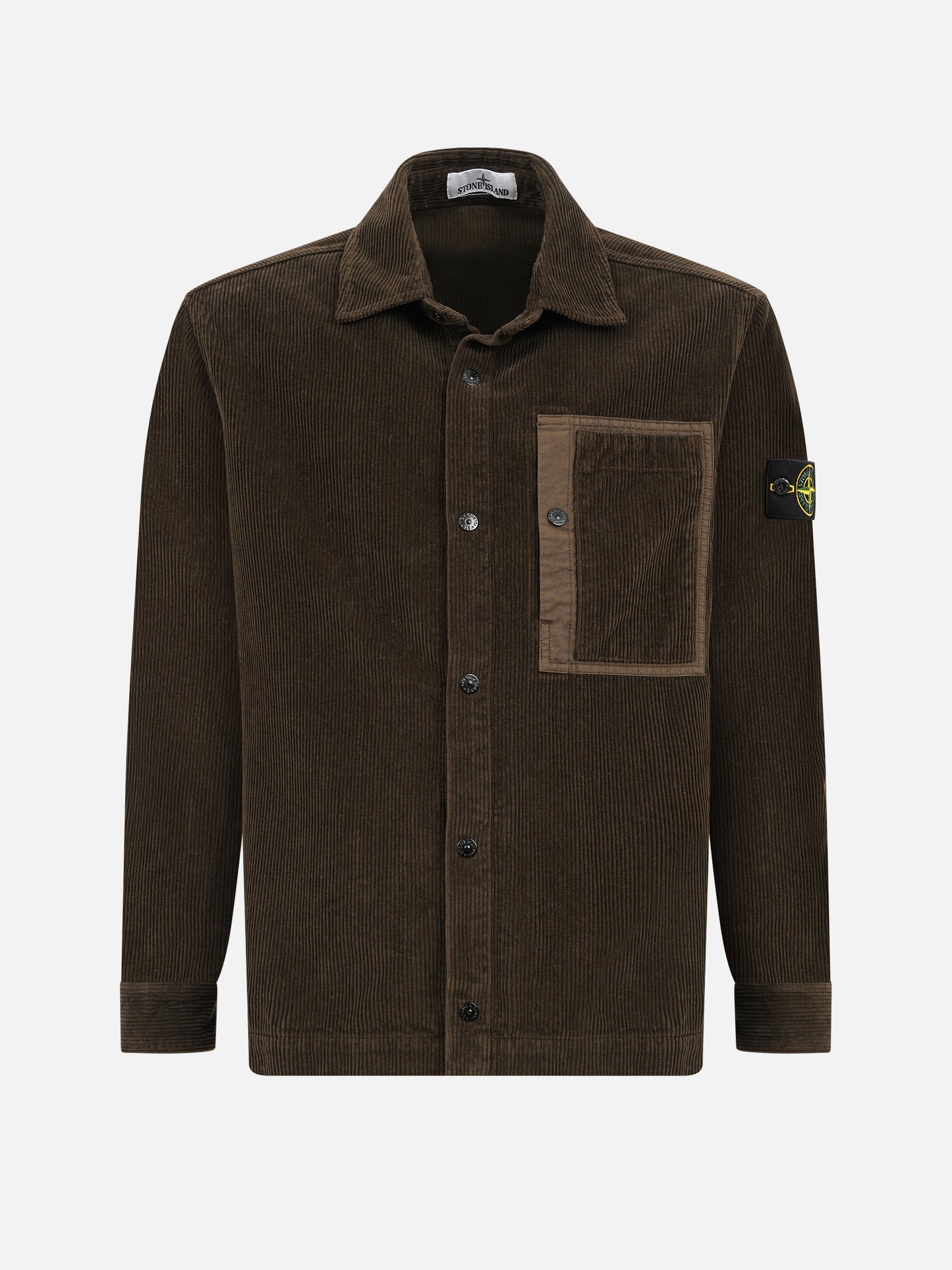 STONE ISLAND - Cord-Overshirt mit Kompass-Patch für Herren