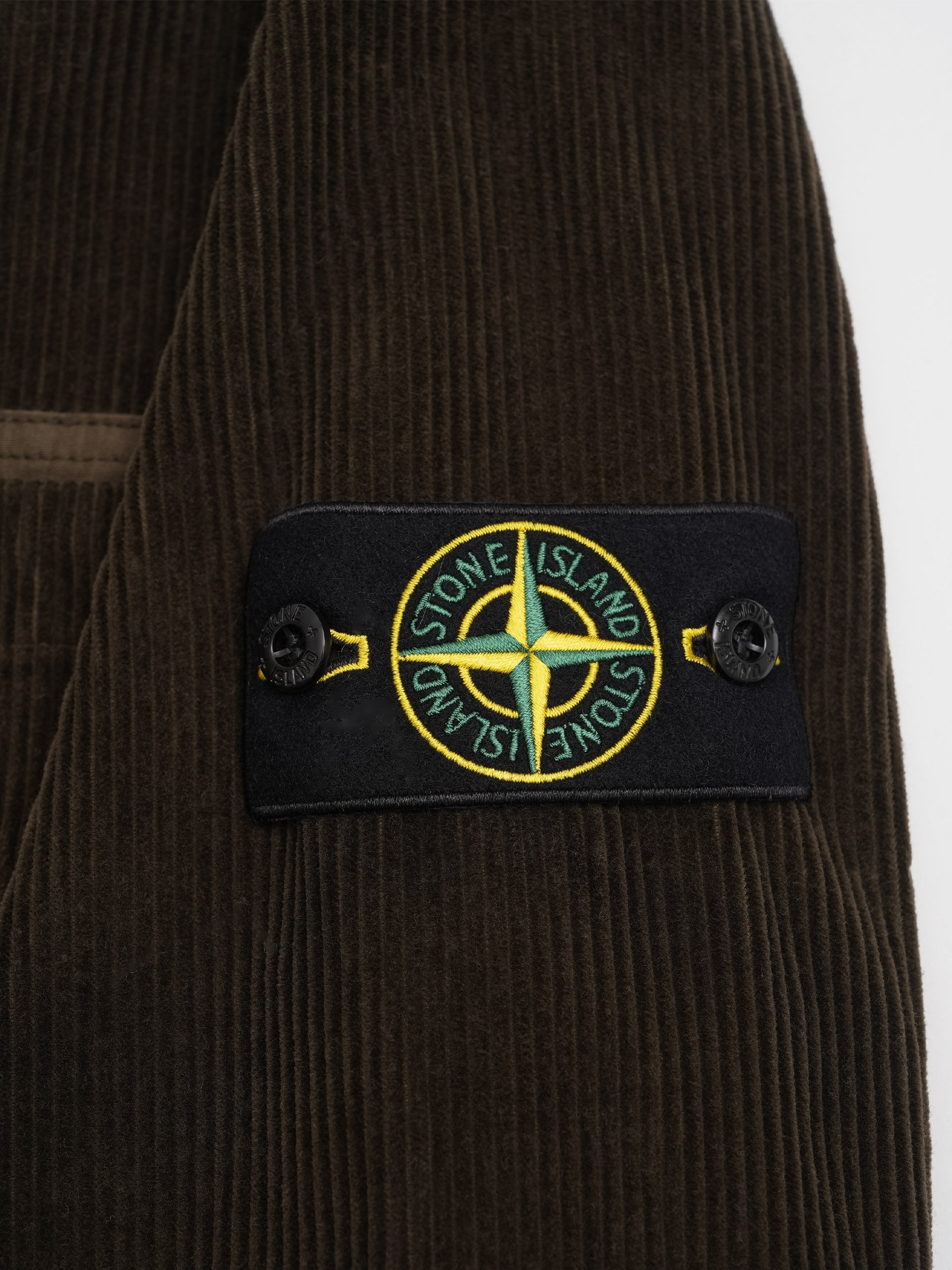 STONE ISLAND - Cord-Overshirt mit Kompass-Patch für Herren