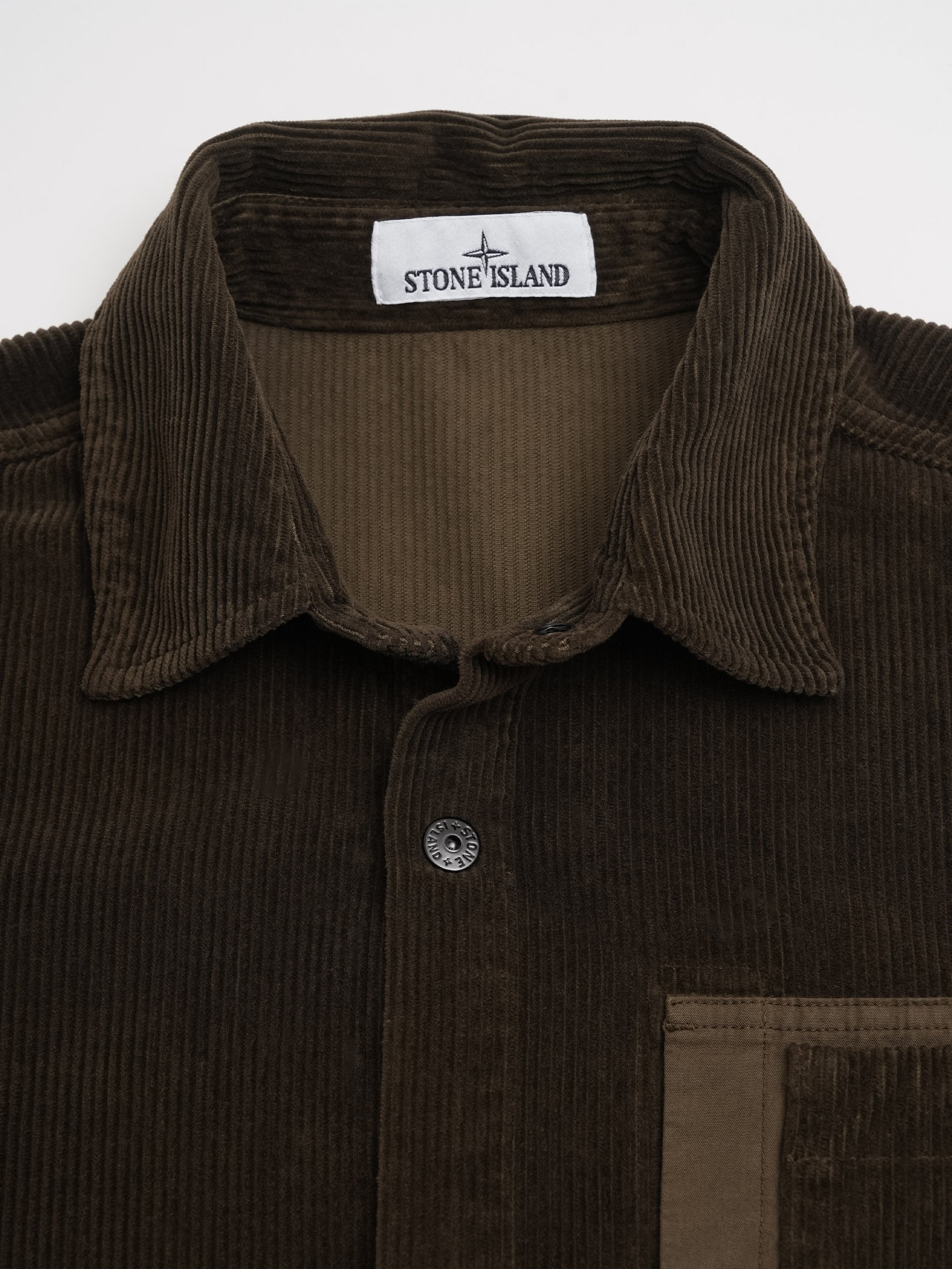 STONE ISLAND - Cord-Overshirt mit Kompass-Patch für Herren