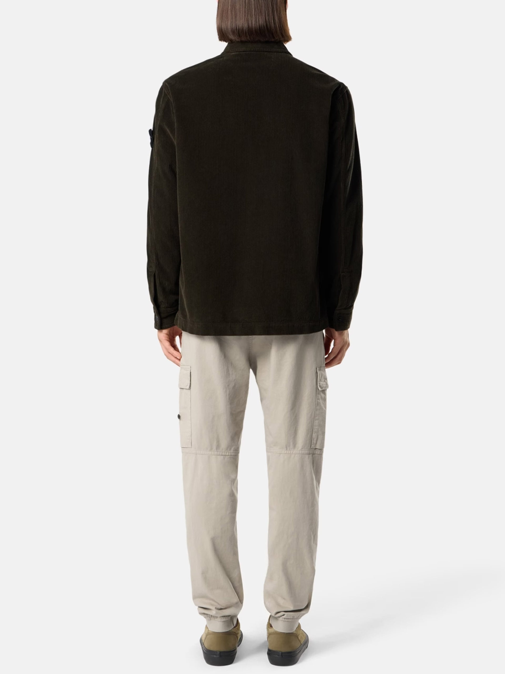 STONE ISLAND - Cord-Overshirt mit Kompass-Patch für Herren