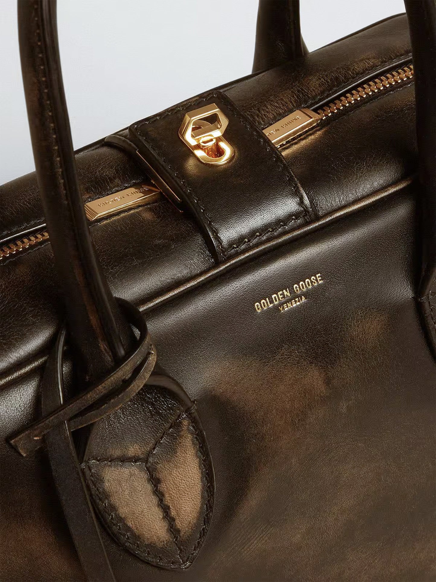 GOLDEN GOOSE - Tote Bag Vita aus Distressed-Leder