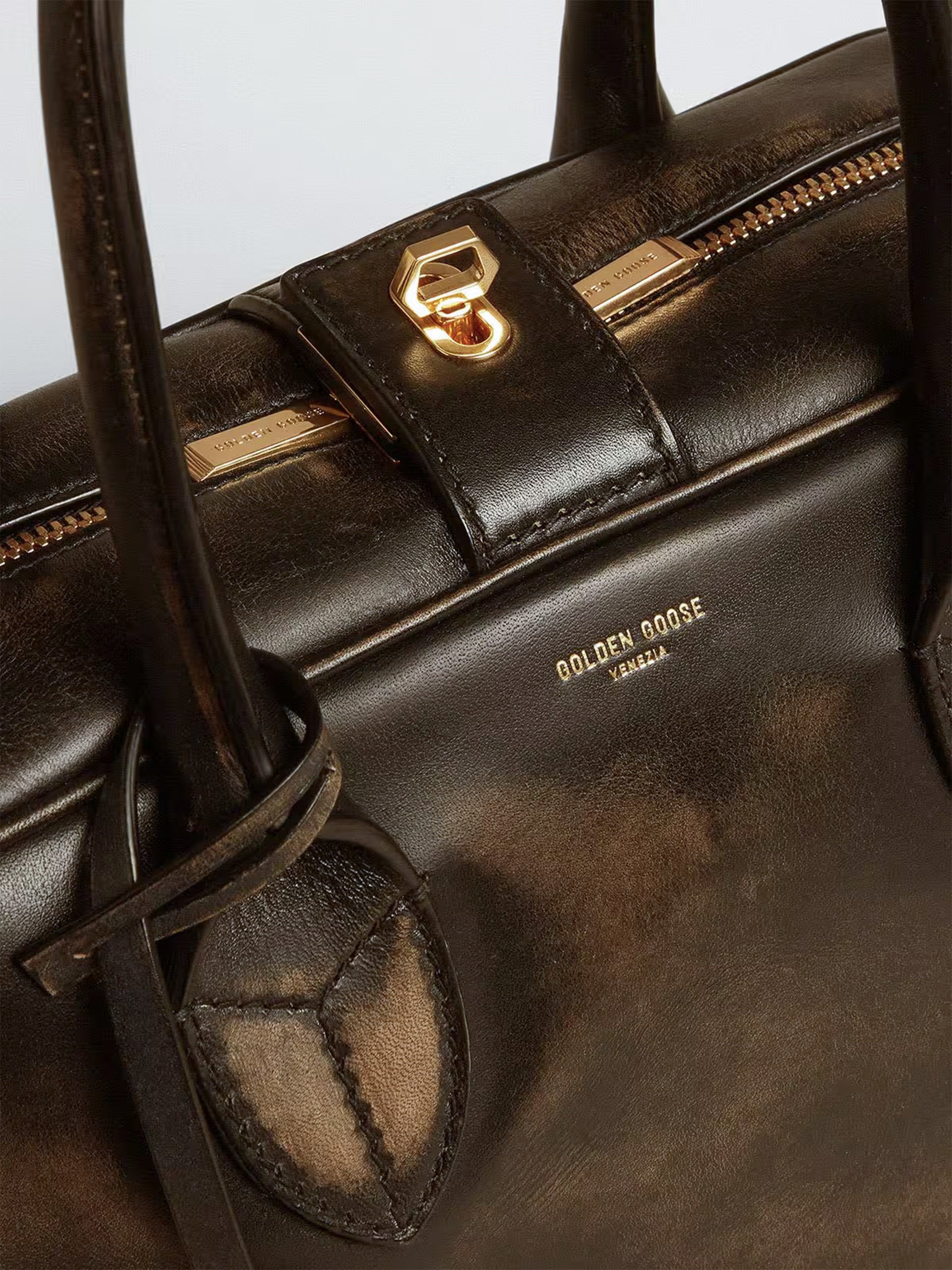 GOLDEN GOOSE - Tote Bag Vita aus Distressed-Leder