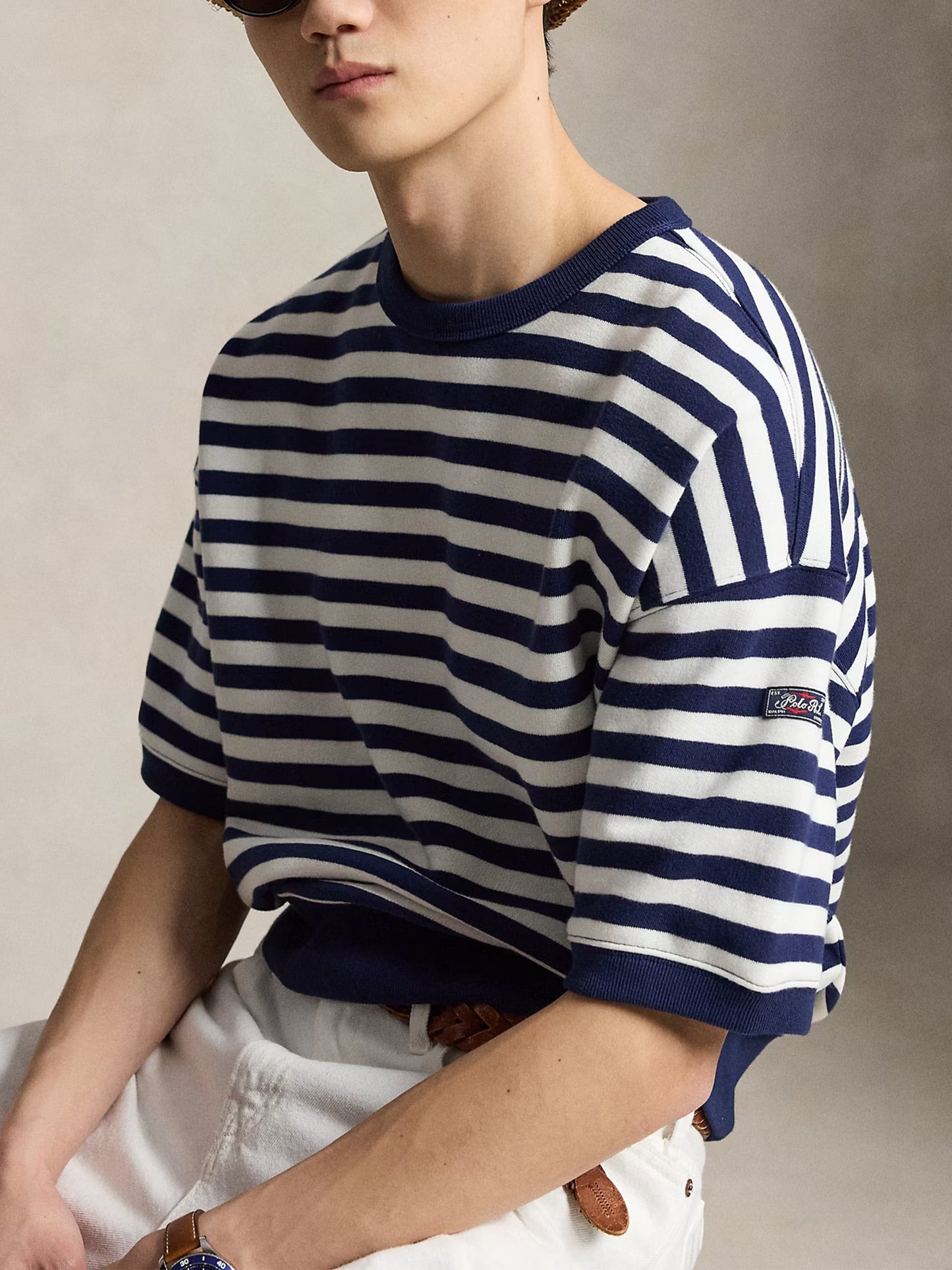 POLO RALPH LAUREN - Kurzarm-Sweatshirt mit Streifen für Herren