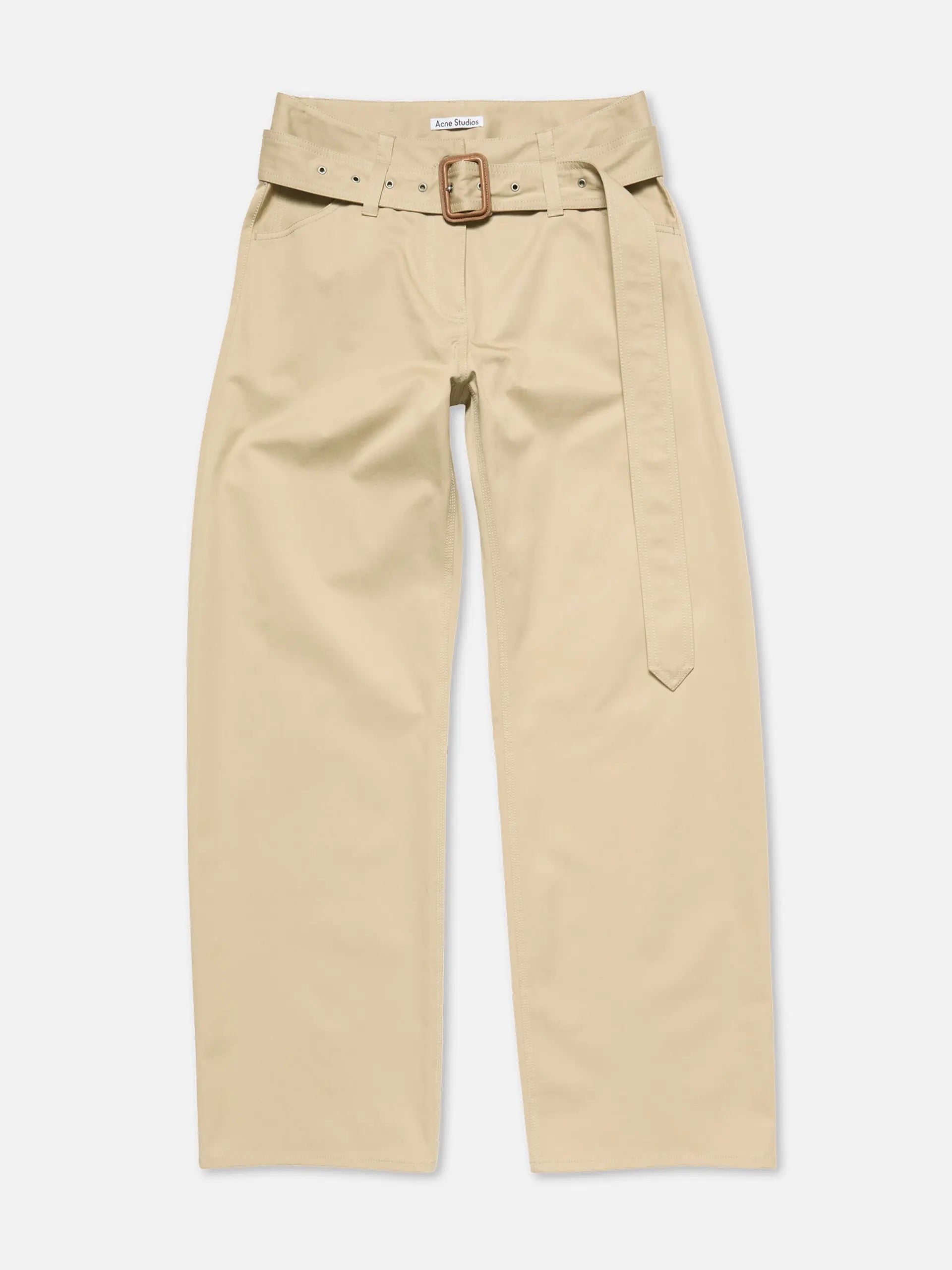 Twill-Hose mit Gürtel für Damen