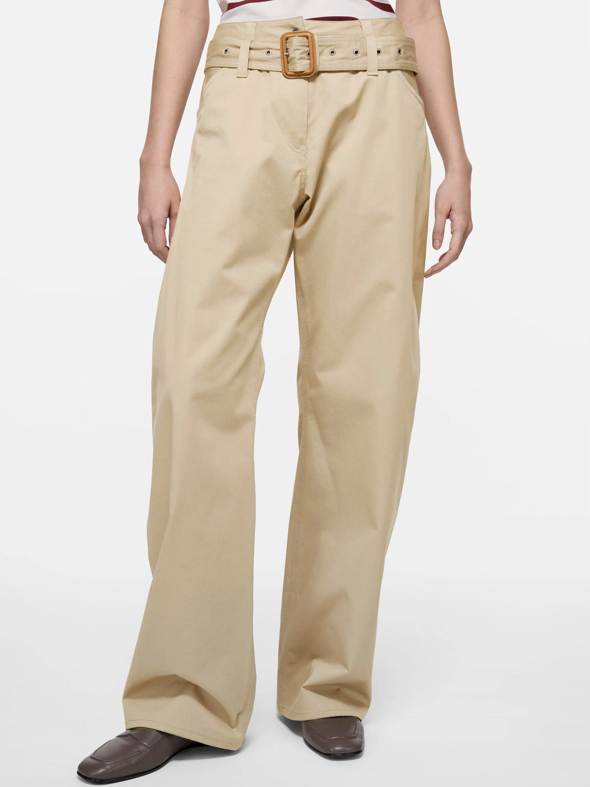 ACNE STUDIOS - Twill-Hose mit Gürtel für Damen