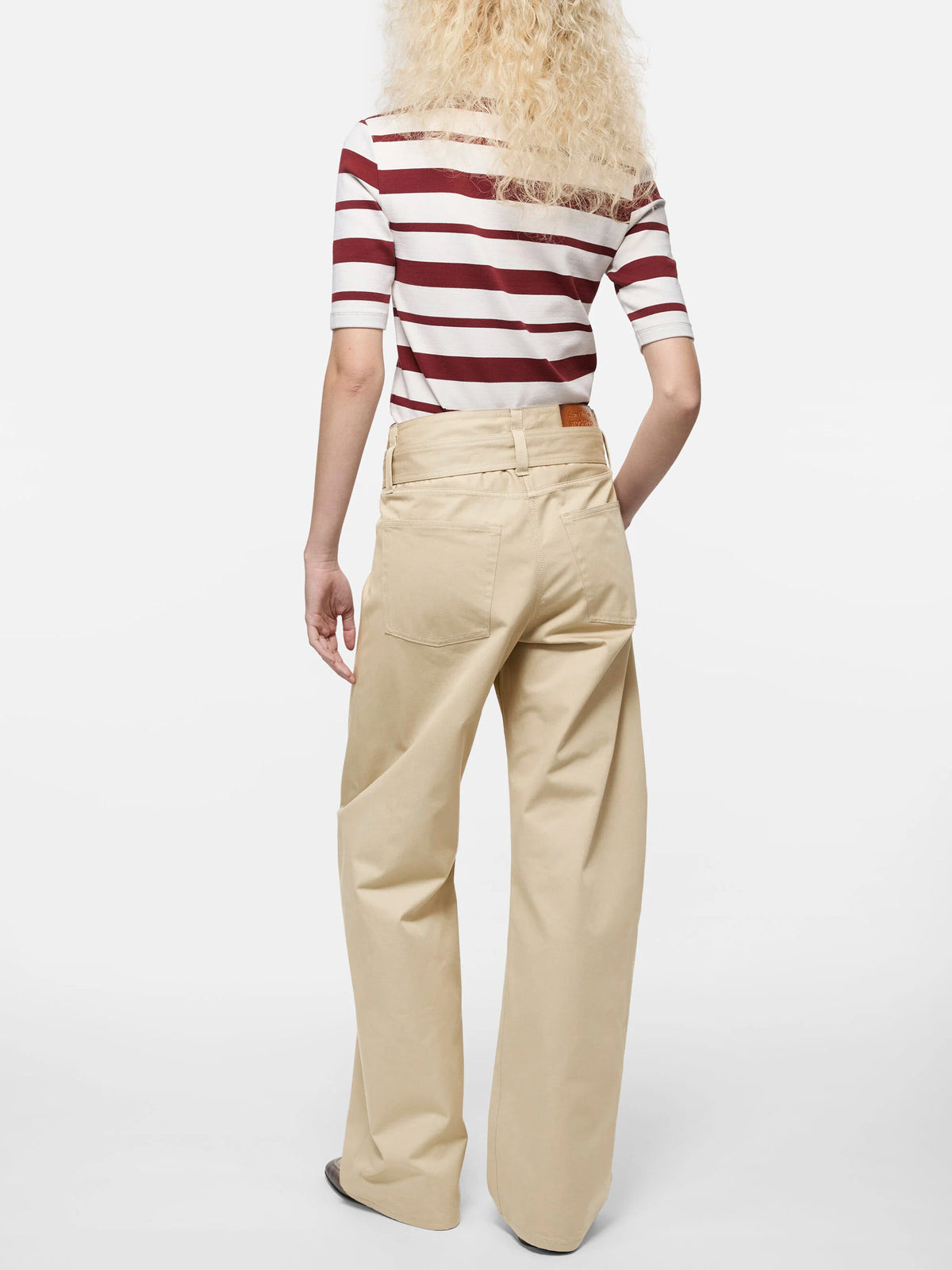 ACNE STUDIOS - Twill-Hose mit Gürtel für Damen