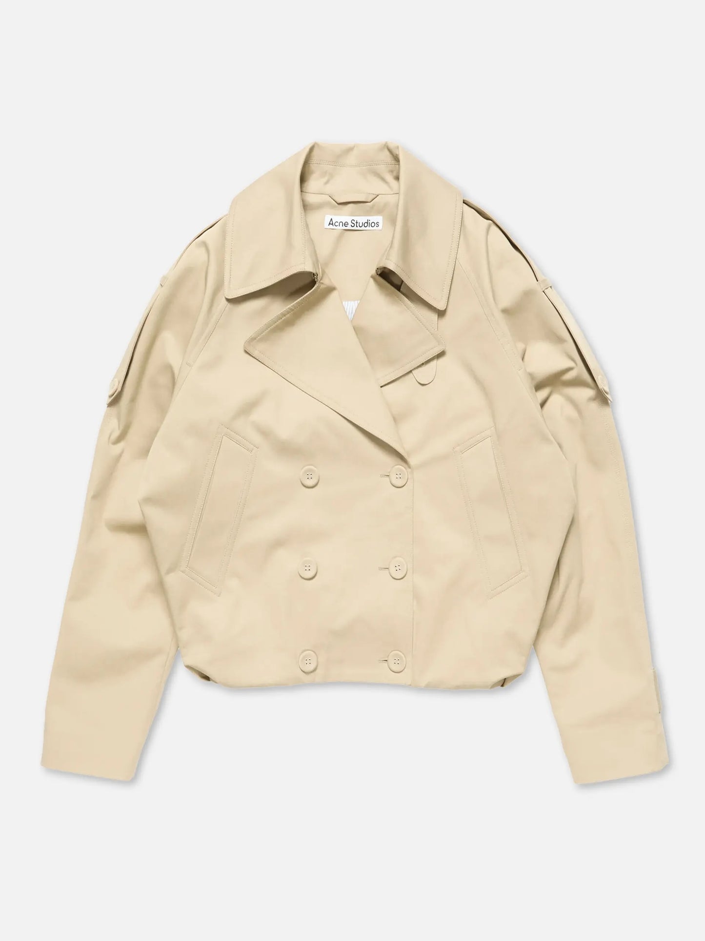 Kurzer Trenchcoat aus Twill für Damen
