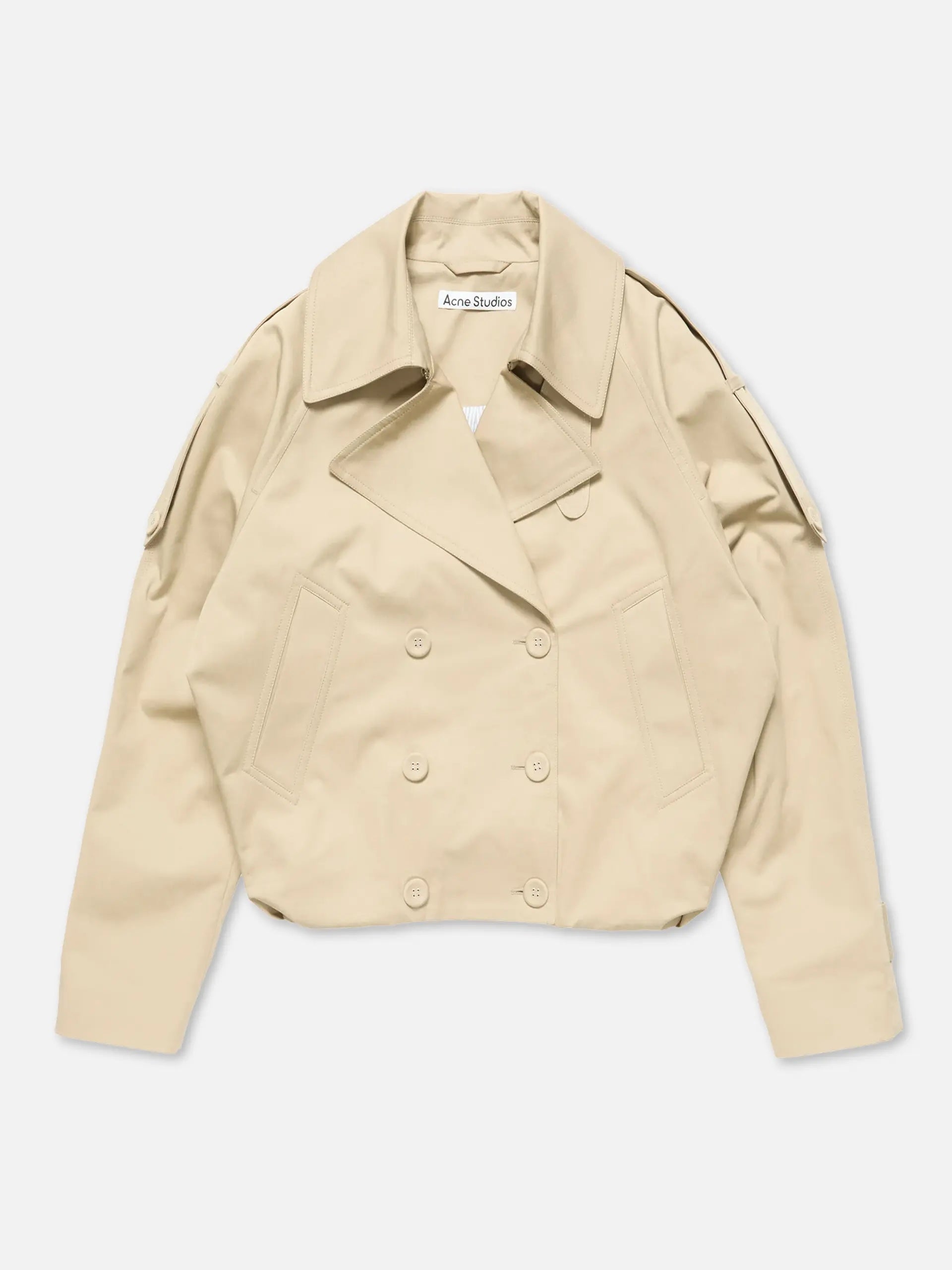 Kurzer Trenchcoat aus Twill für Damen