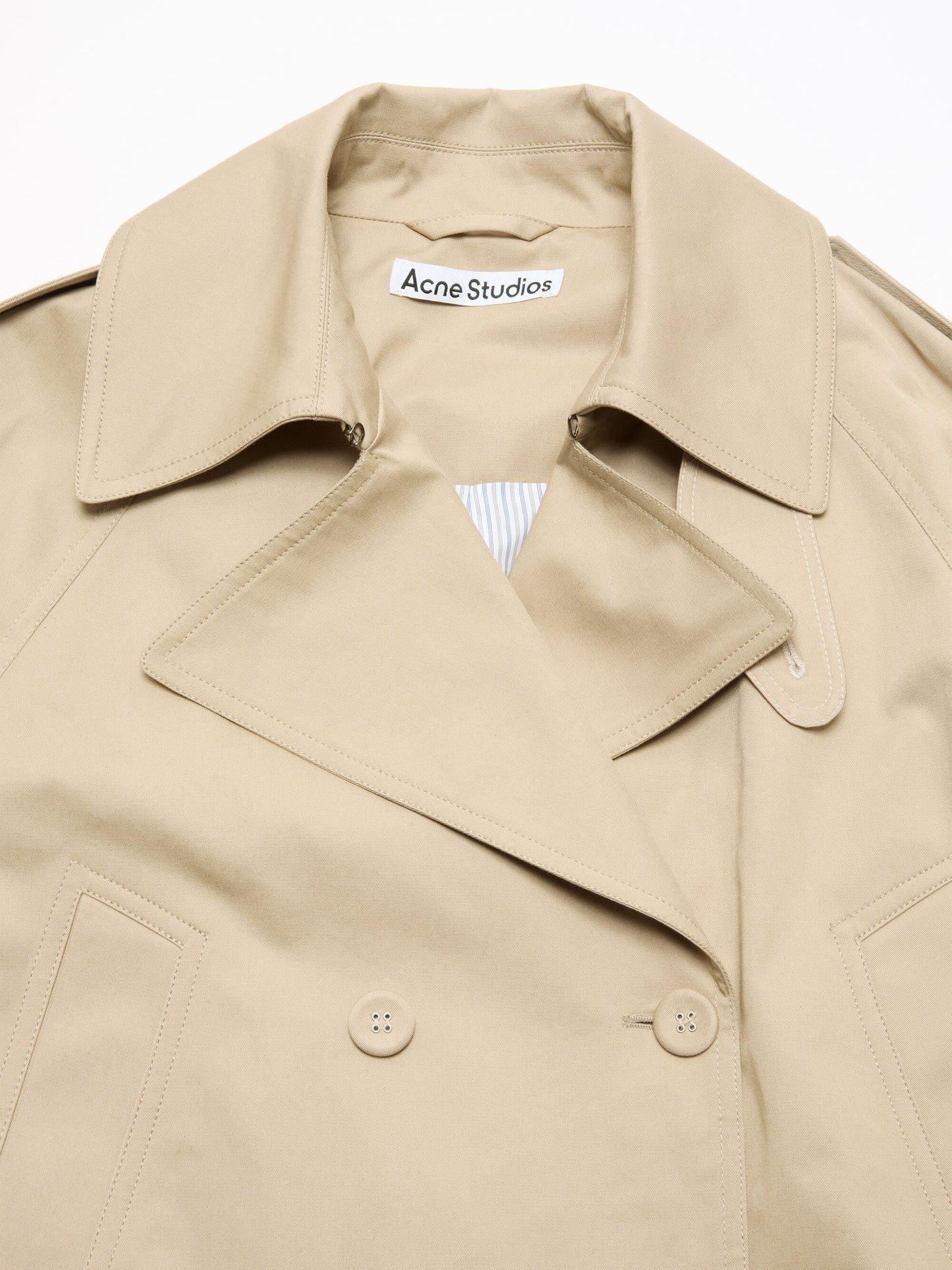 Kurzer Trenchcoat aus Twill für Damen