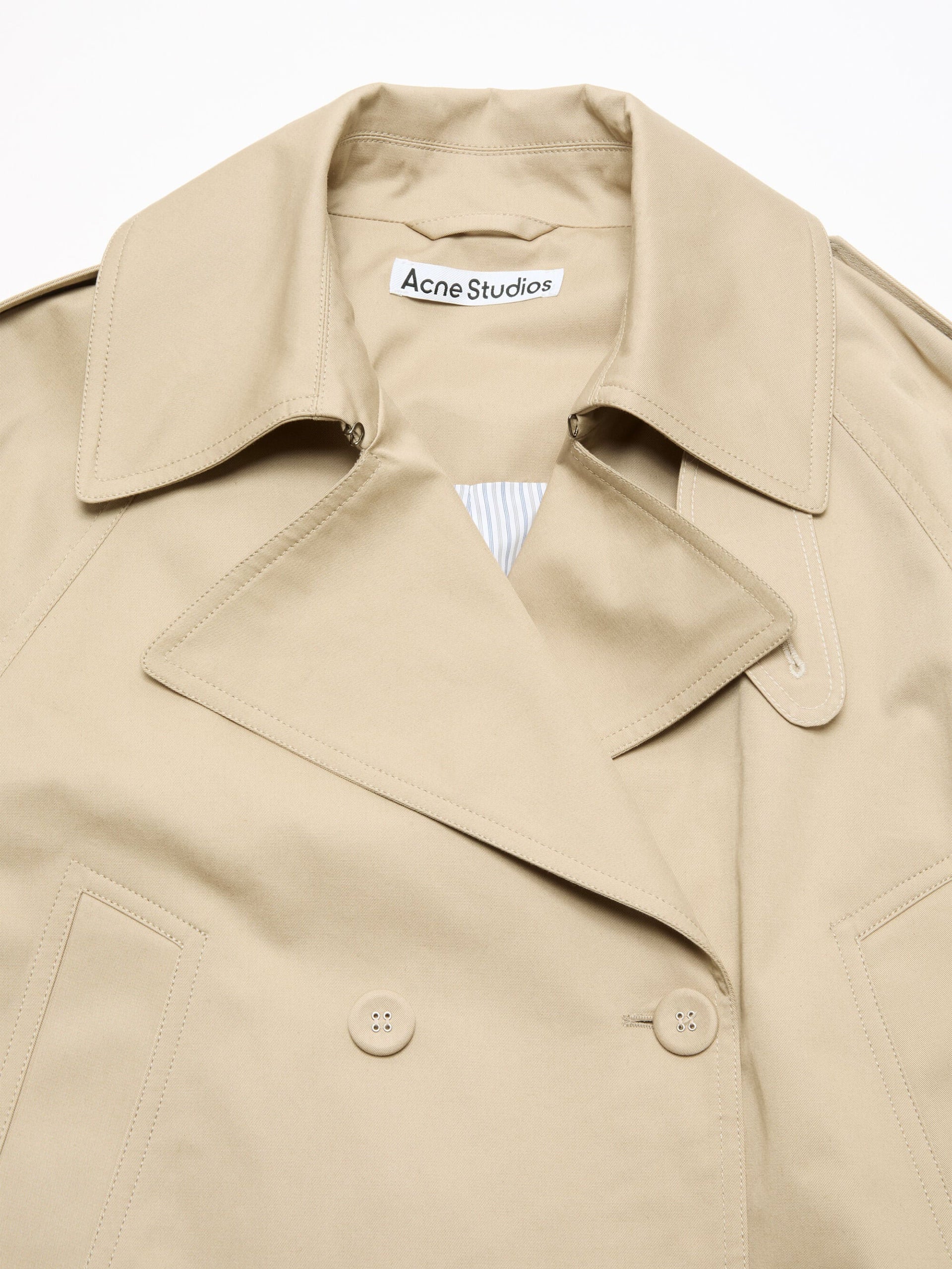 Kurzer Trenchcoat aus Twill für Damen