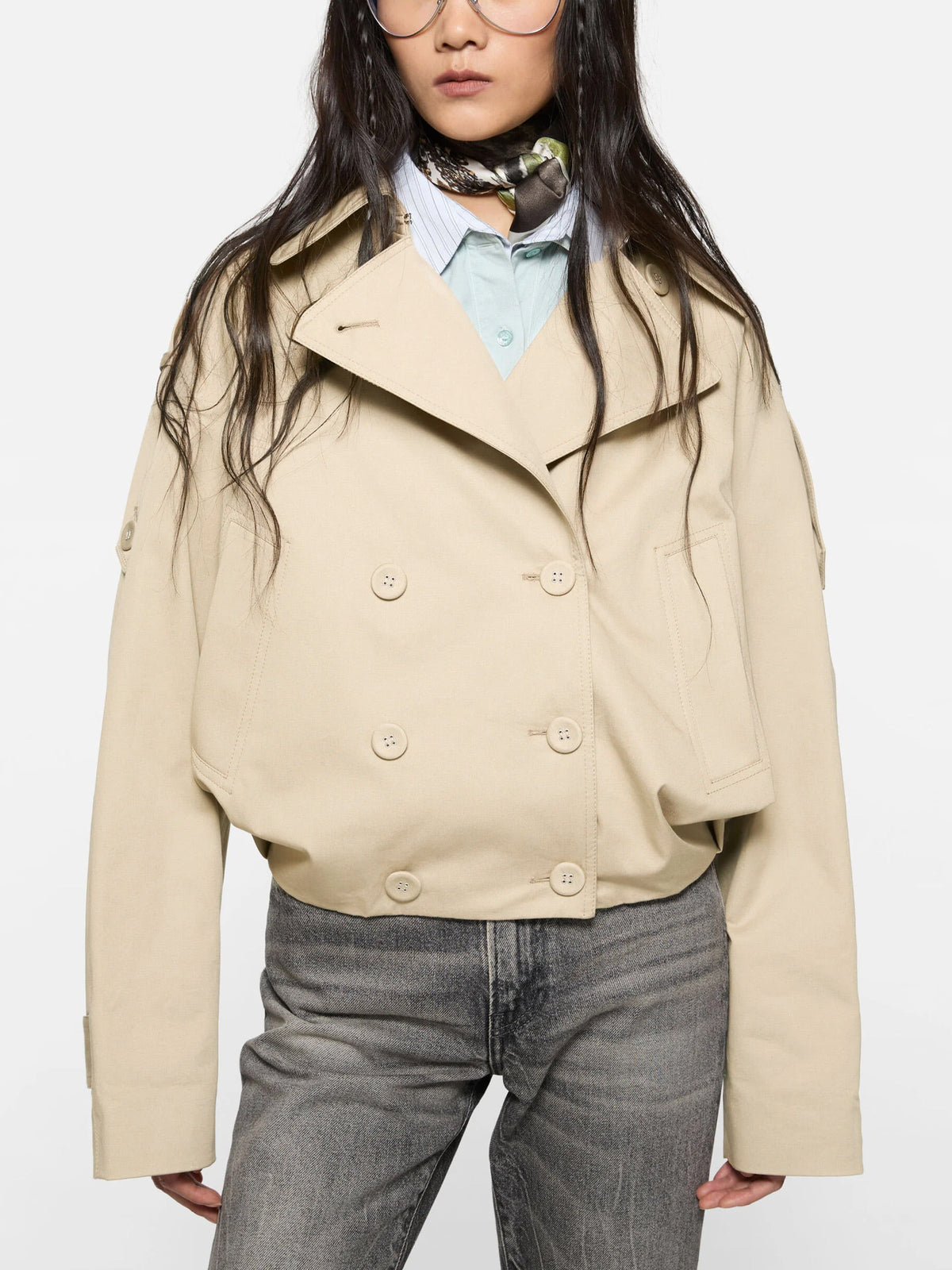 ACNE STUDIOS - Kurzer Trenchcoat aus Twill für Damen