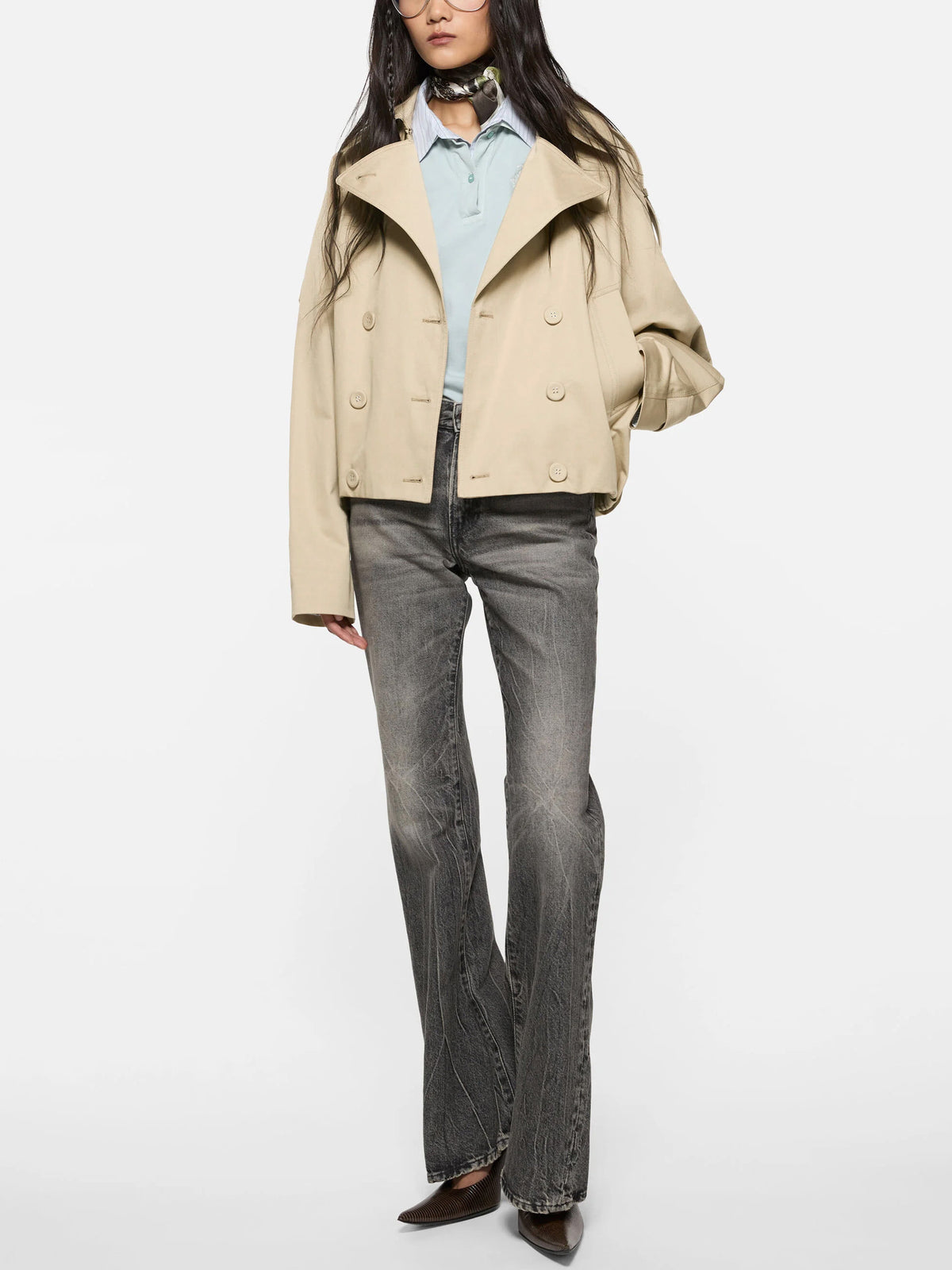 ACNE STUDIOS - Kurzer Trenchcoat aus Twill für Damen