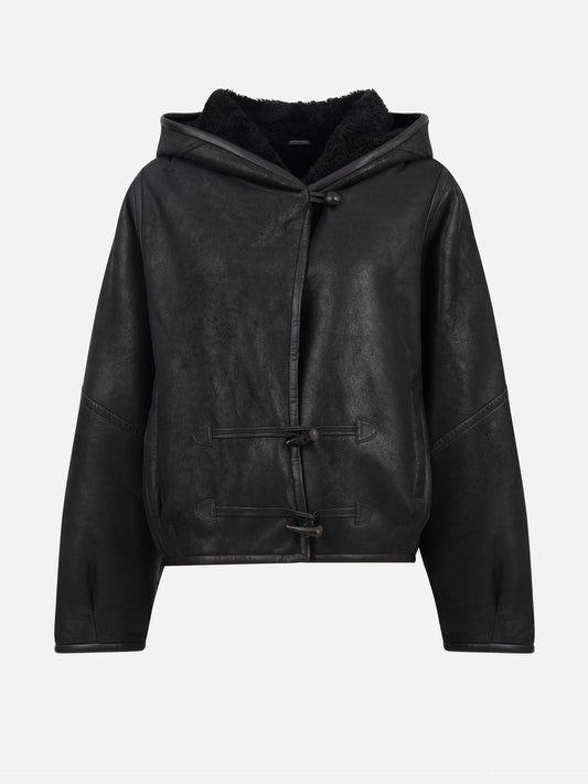 Shearling-Lederjacke Amiel für Damen