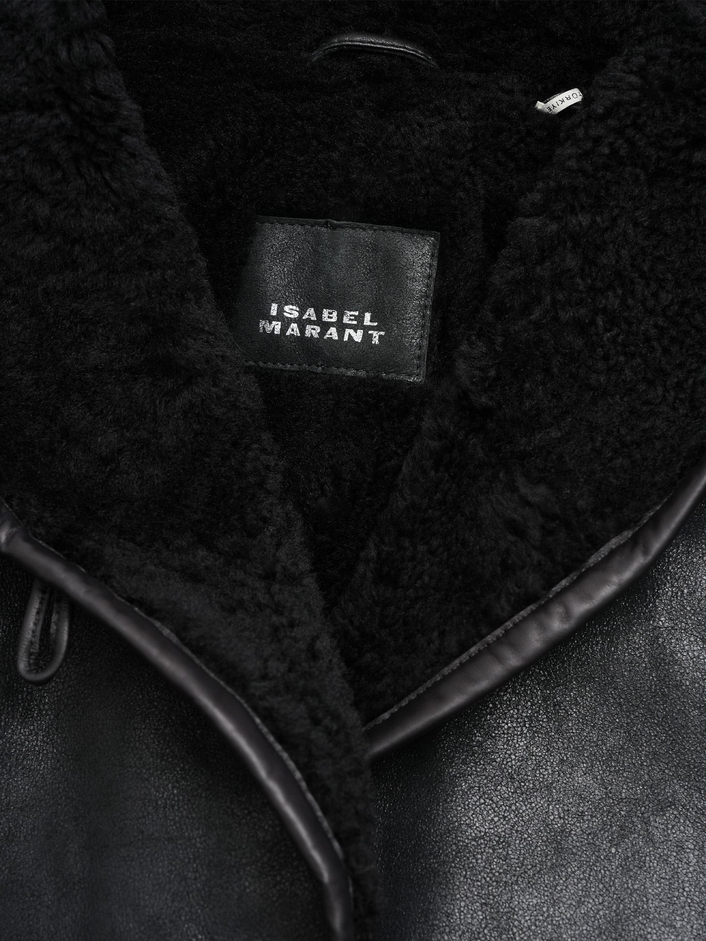 Shearling-Lederjacke Amiel für Damen