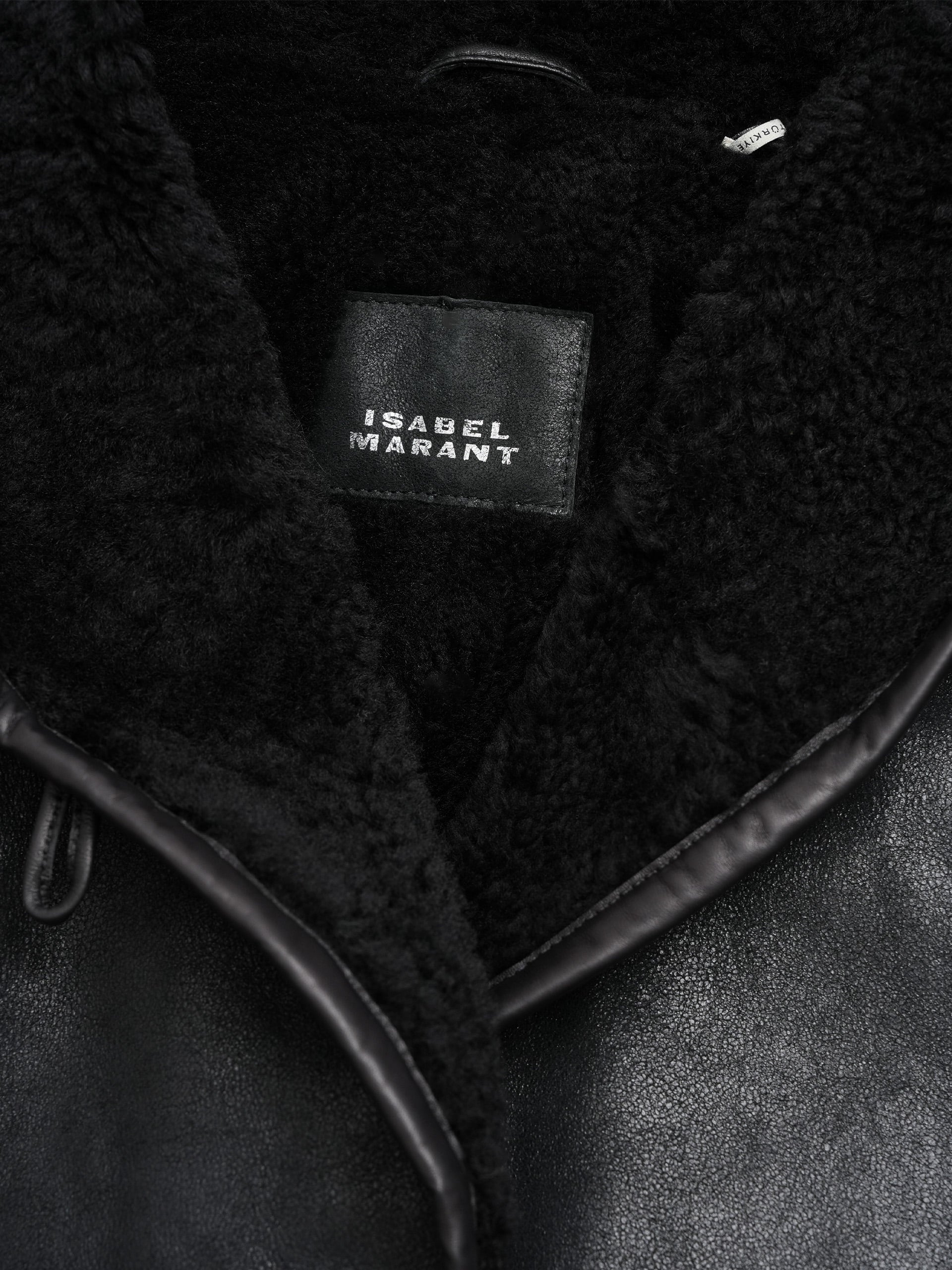Shearling-Lederjacke Amiel für Damen