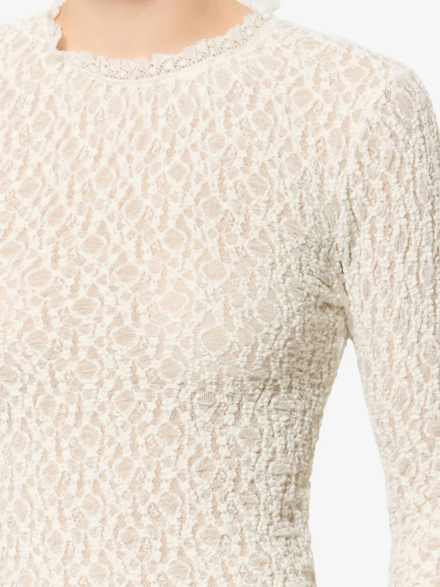 Isabel Marant – Top Brany aus Stretch-Spitze für Damen Weiß - White