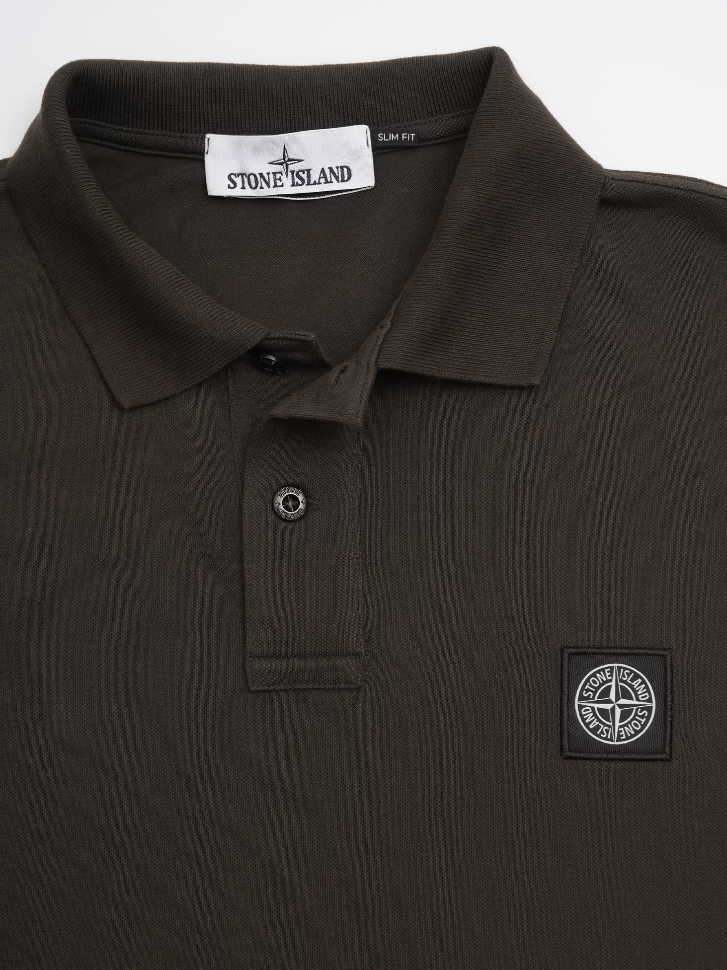 Stone Island – Poloshirt mit Kompass-Patch für Herren Grau-Braun - Brown