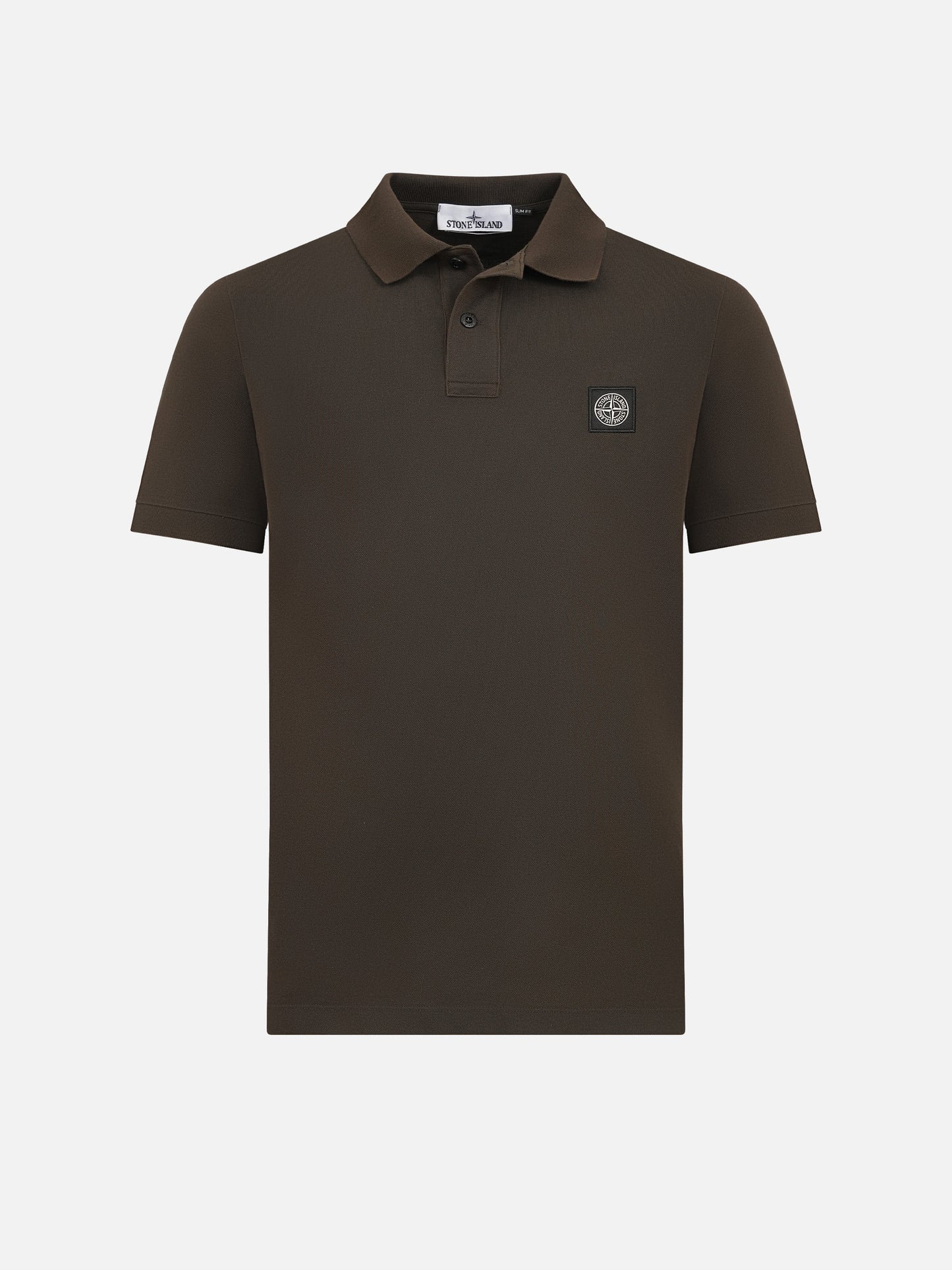 Stone Island – Poloshirt mit Kompass-Patch für Herren Grau-Braun - Brown