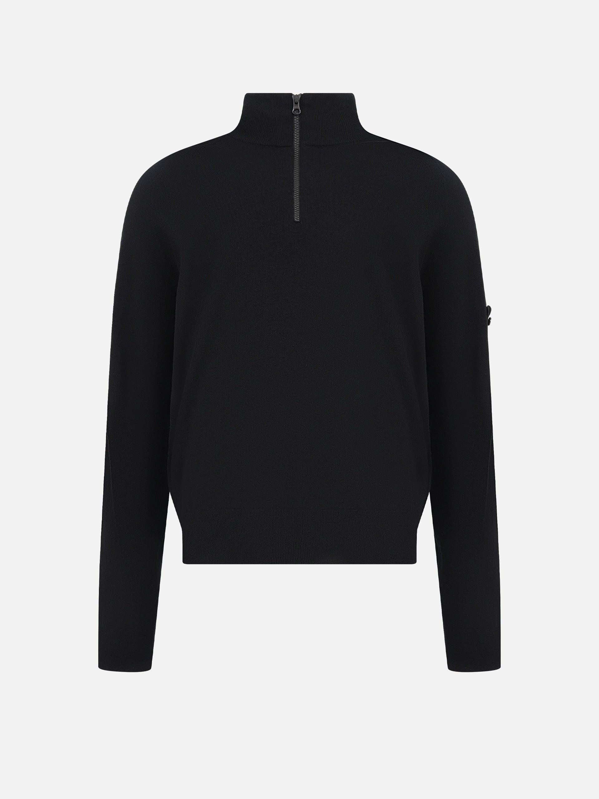 Half-Zip Pullover aus Stretch-Wolle für Herren