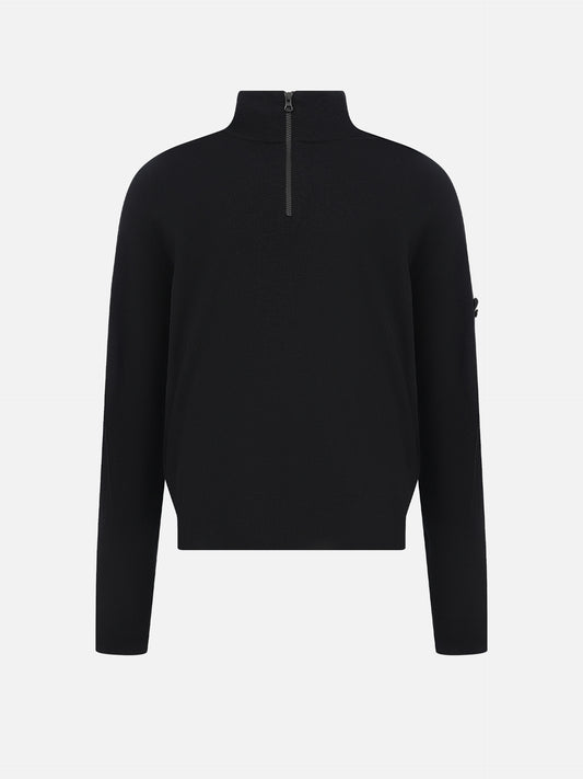 Half-Zip Pullover aus Stretch-Wolle für Herren