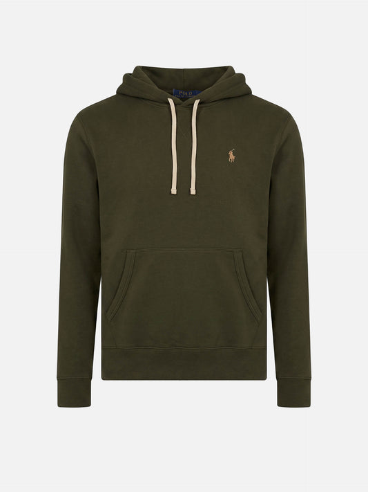 Fleece-Hoodie mit Logo für Herren