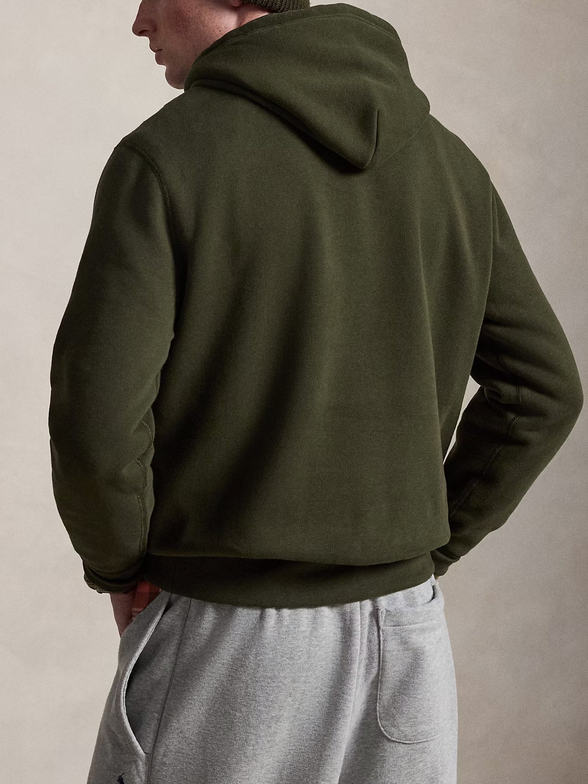 Fleece-Hoodie mit Logo für Herren