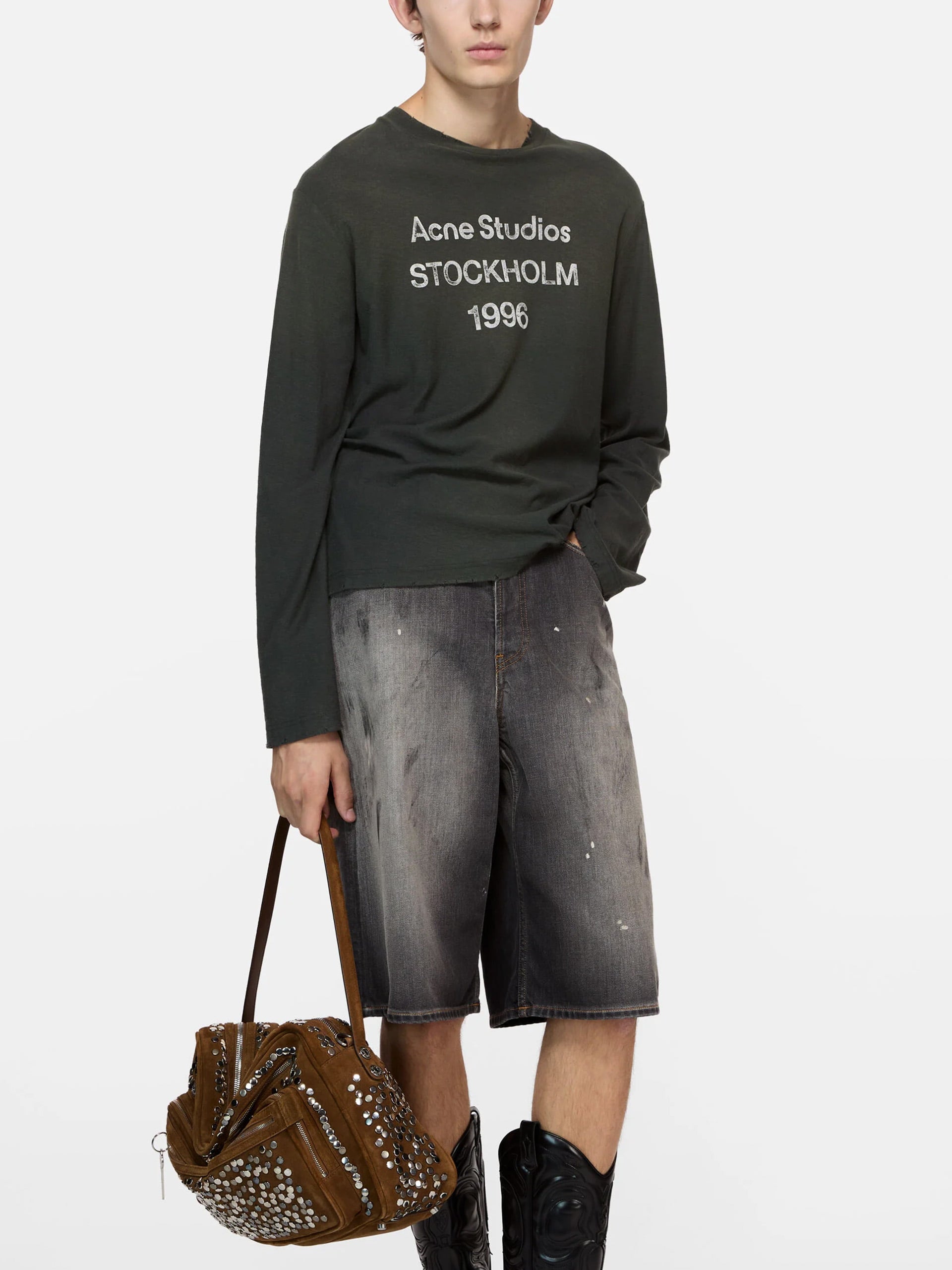 ACNE STUDIOS - Longsleeve-T-Shirt mit 1996 Logo