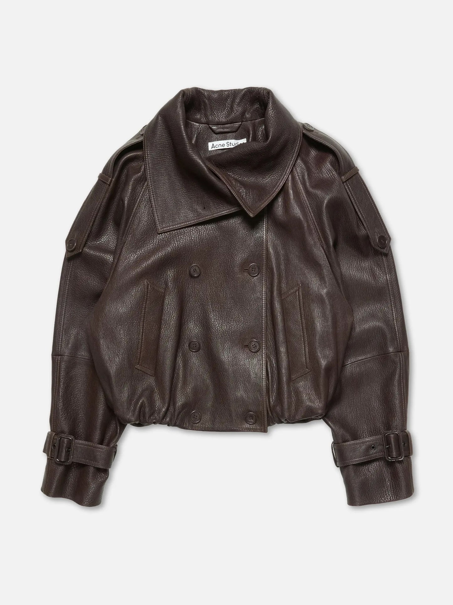 ACNE STUDIOS - Kurzer Trenchcoat aus Leder für Damen