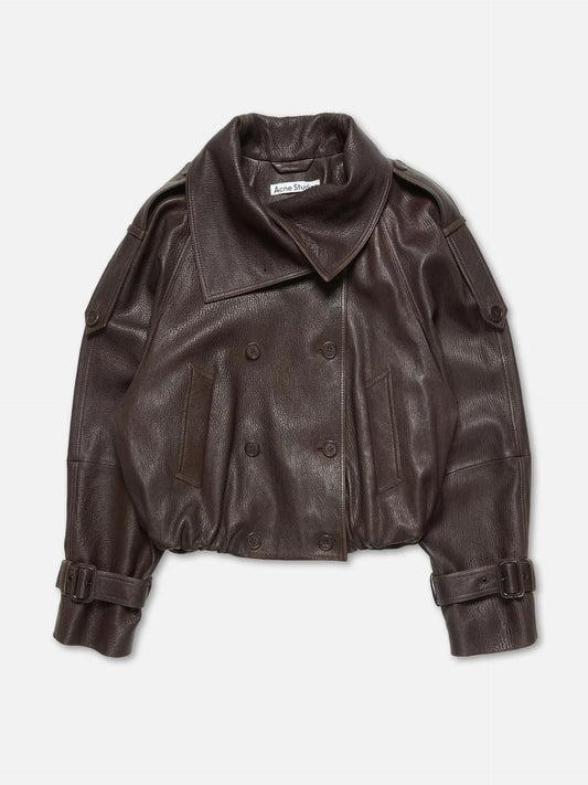 ACNE STUDIOS - Kurzer Trenchcoat aus Leder für Damen