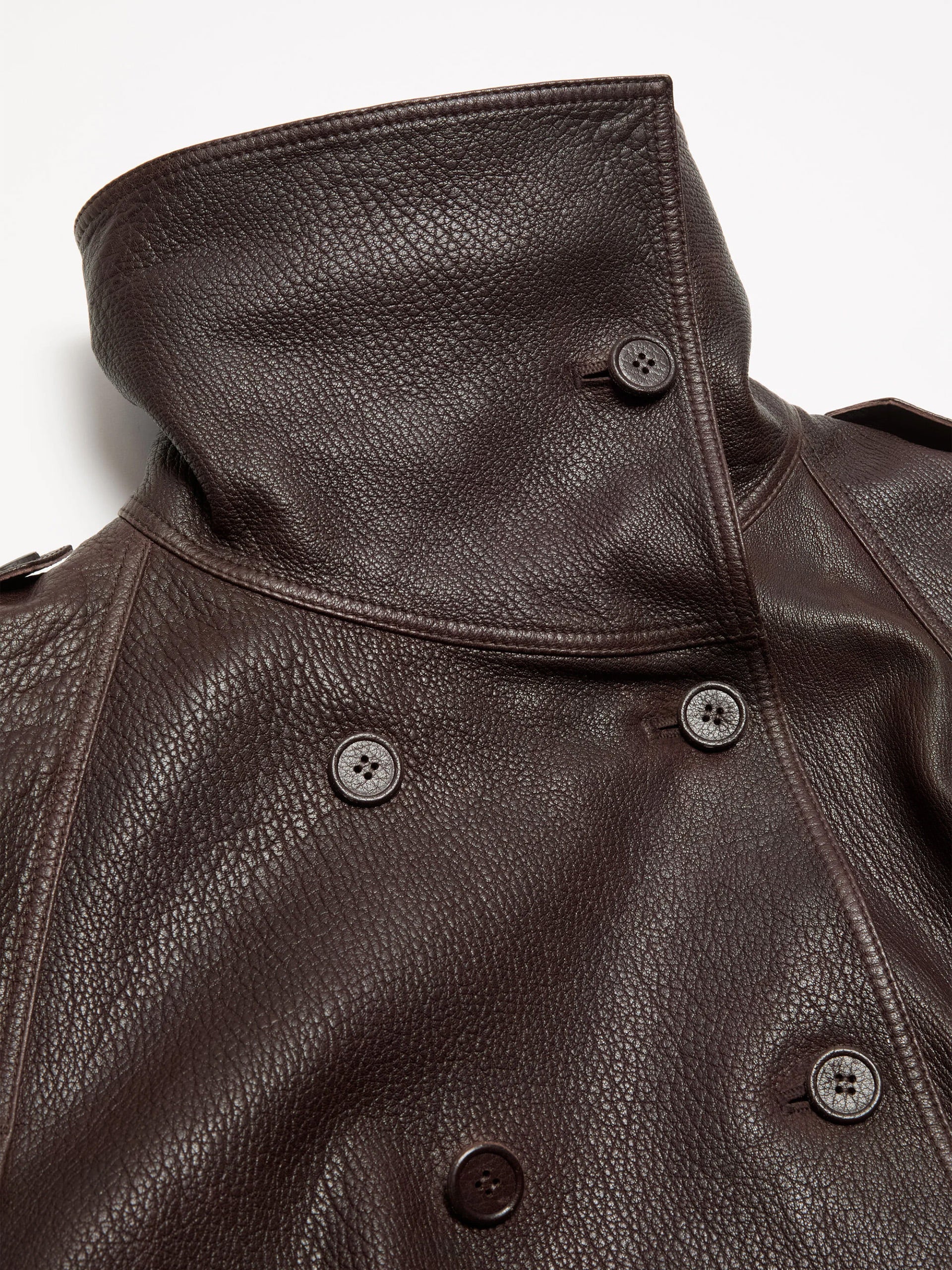 ACNE STUDIOS - Kurzer Trenchcoat aus Leder für Damen
