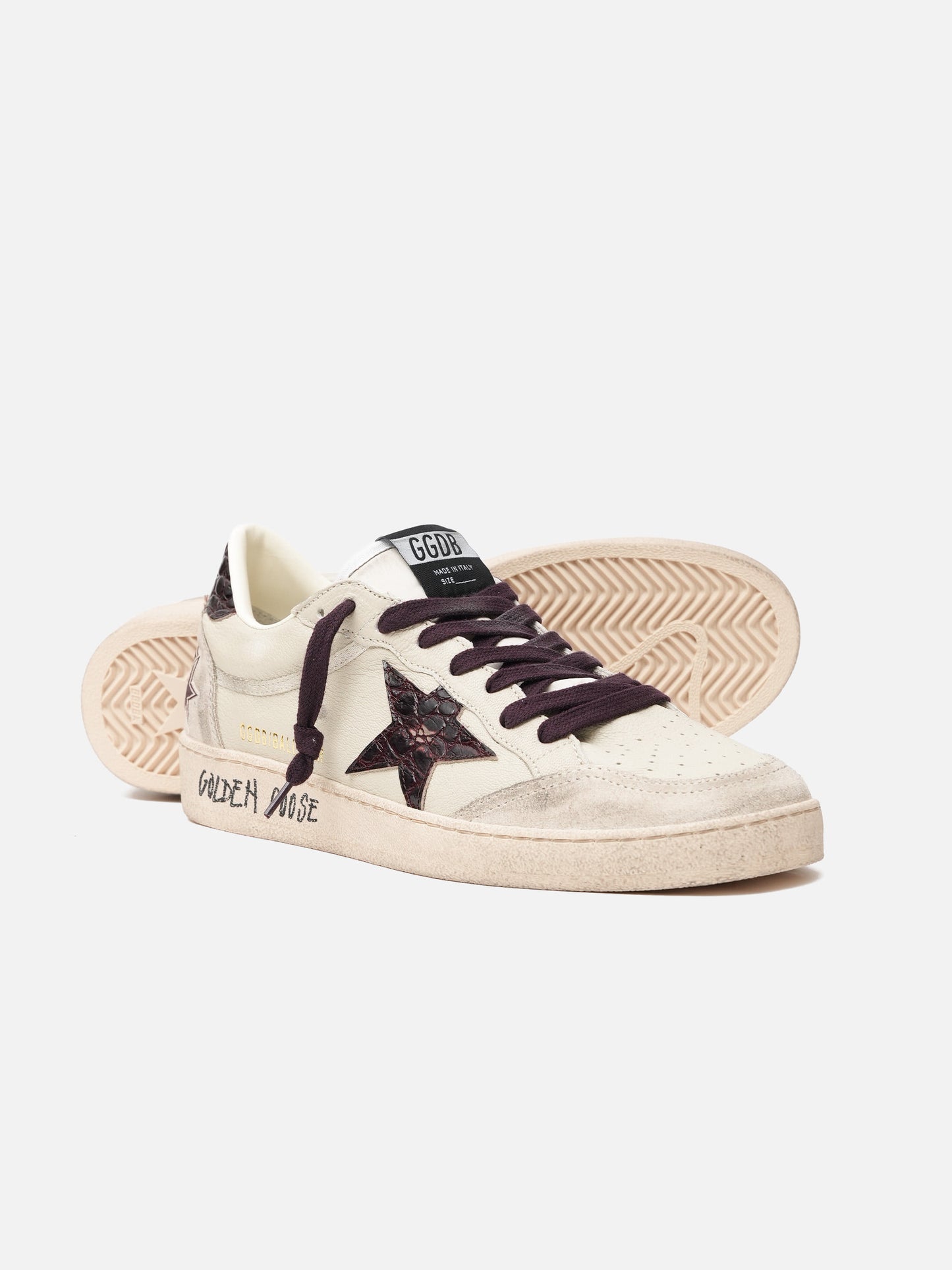 GOLDEN GOOSE - Sneakers Ball Star aus Leder für Herren