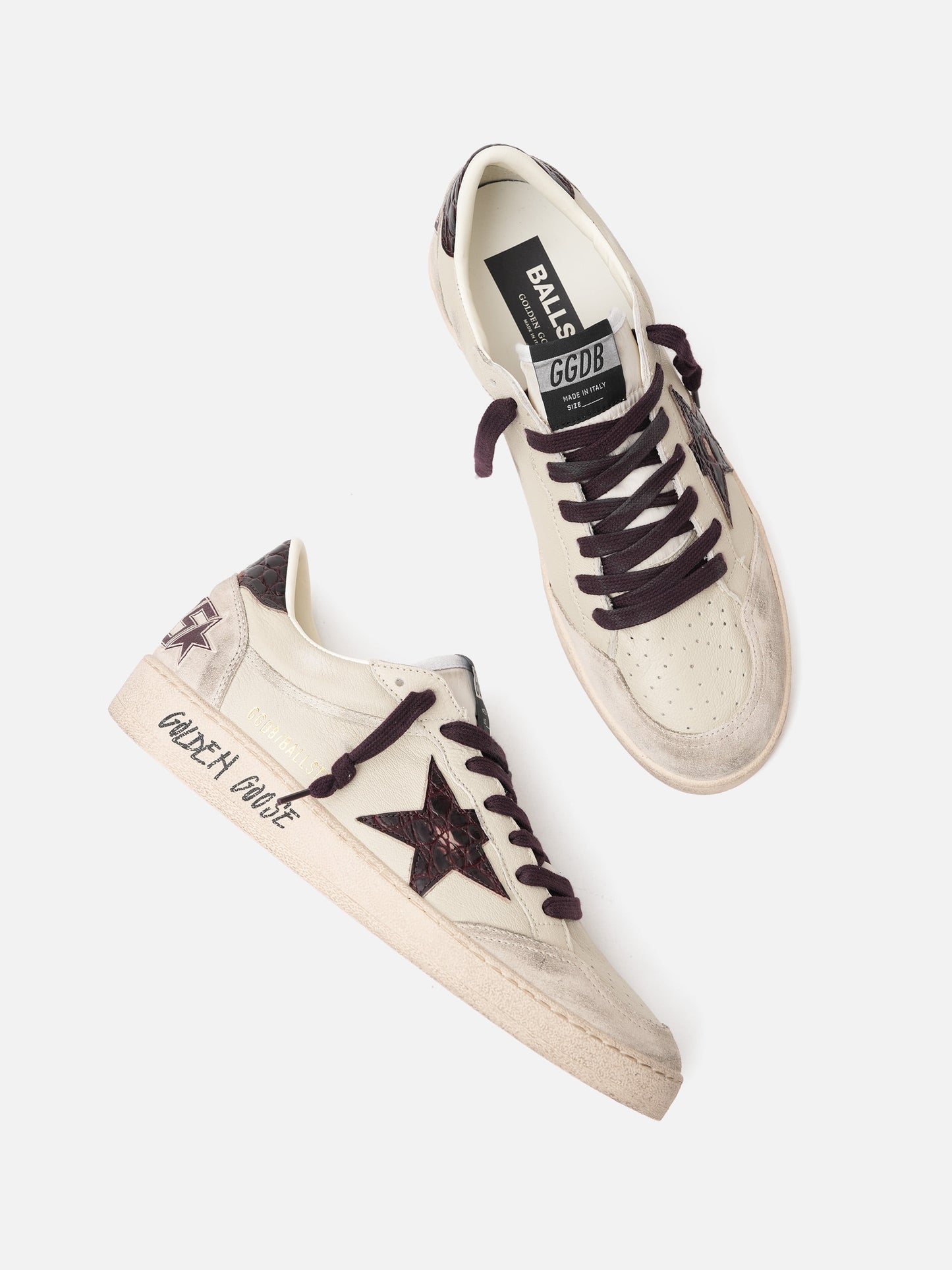 GOLDEN GOOSE - Sneakers Ball Star aus Leder für Herren