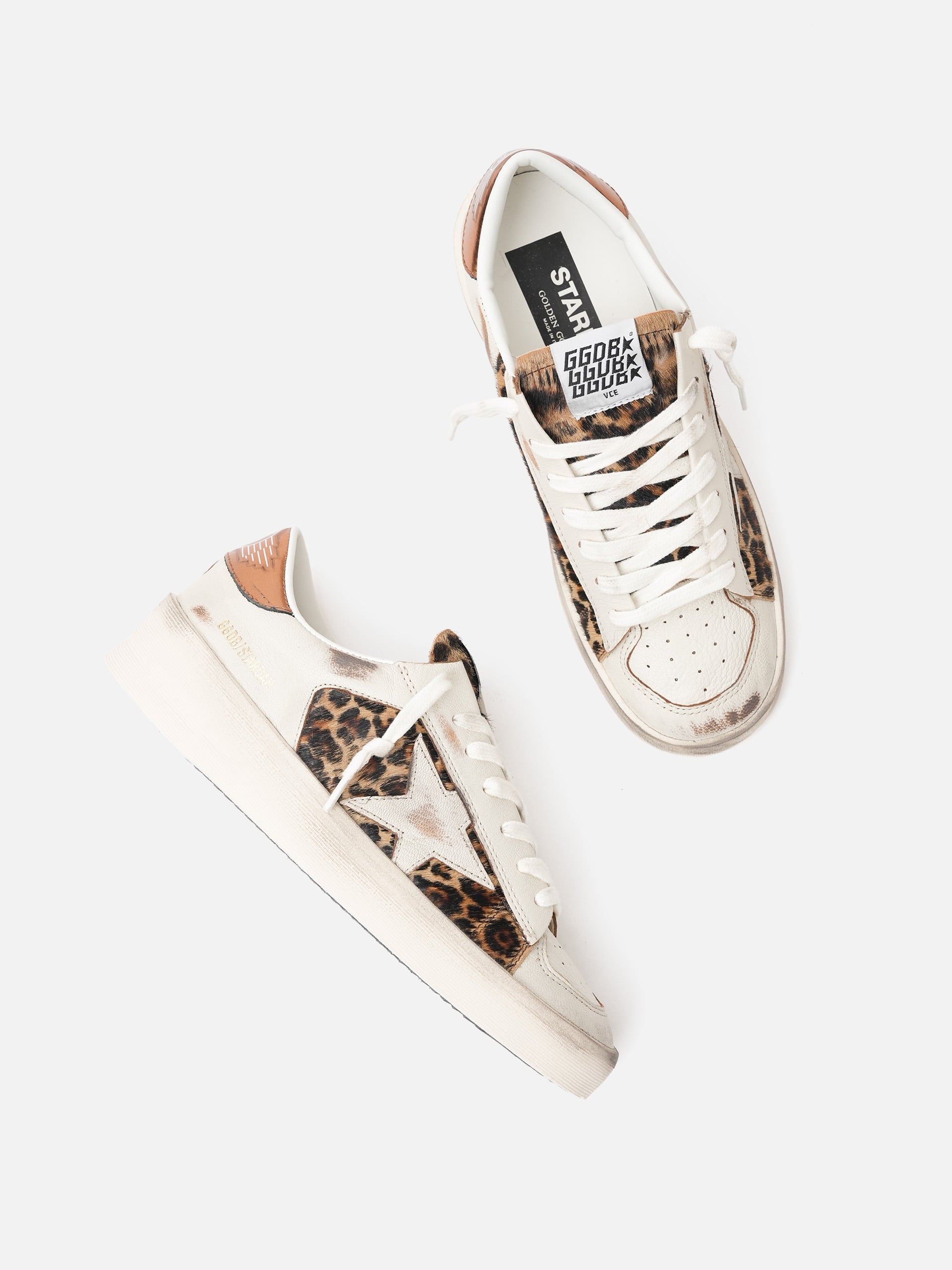 GOLDEN GOOSE - Sneakers Stardan mit Leoparden-Print für Damen