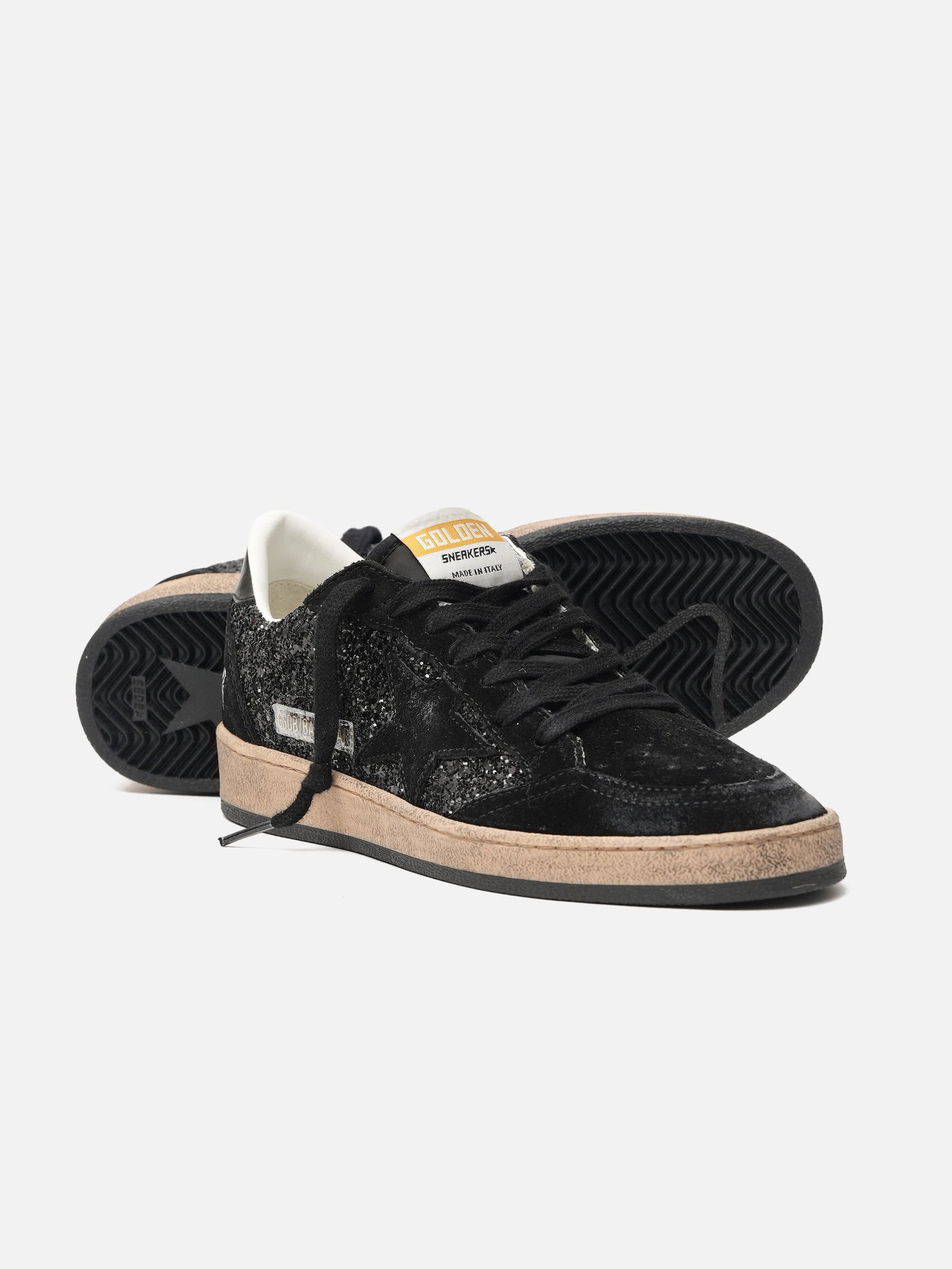 GOLDEN GOOSE - Sneakers Ball Star mit Glitter für Damen