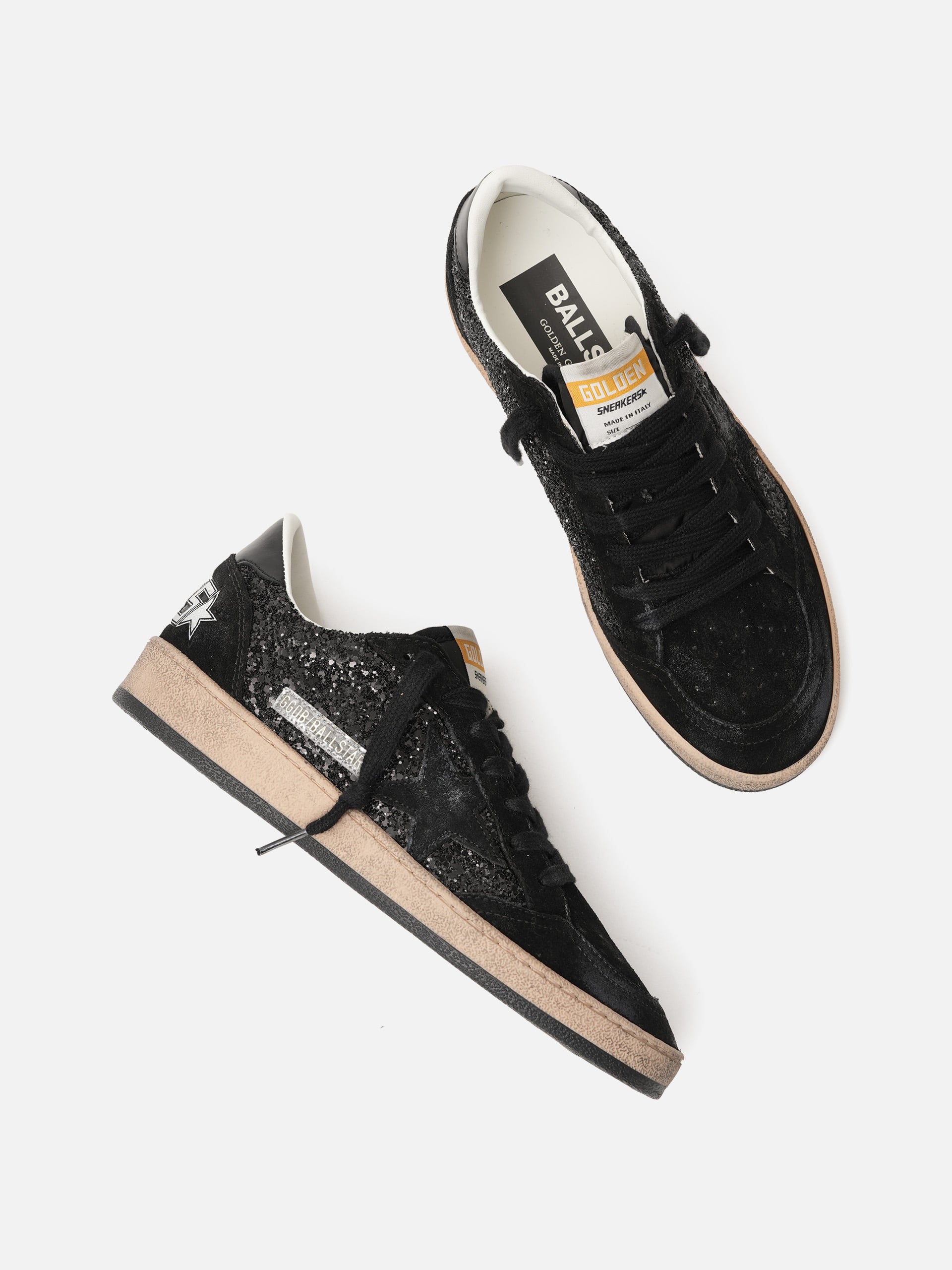GOLDEN GOOSE - Sneakers Ball Star mit Glitter für Damen